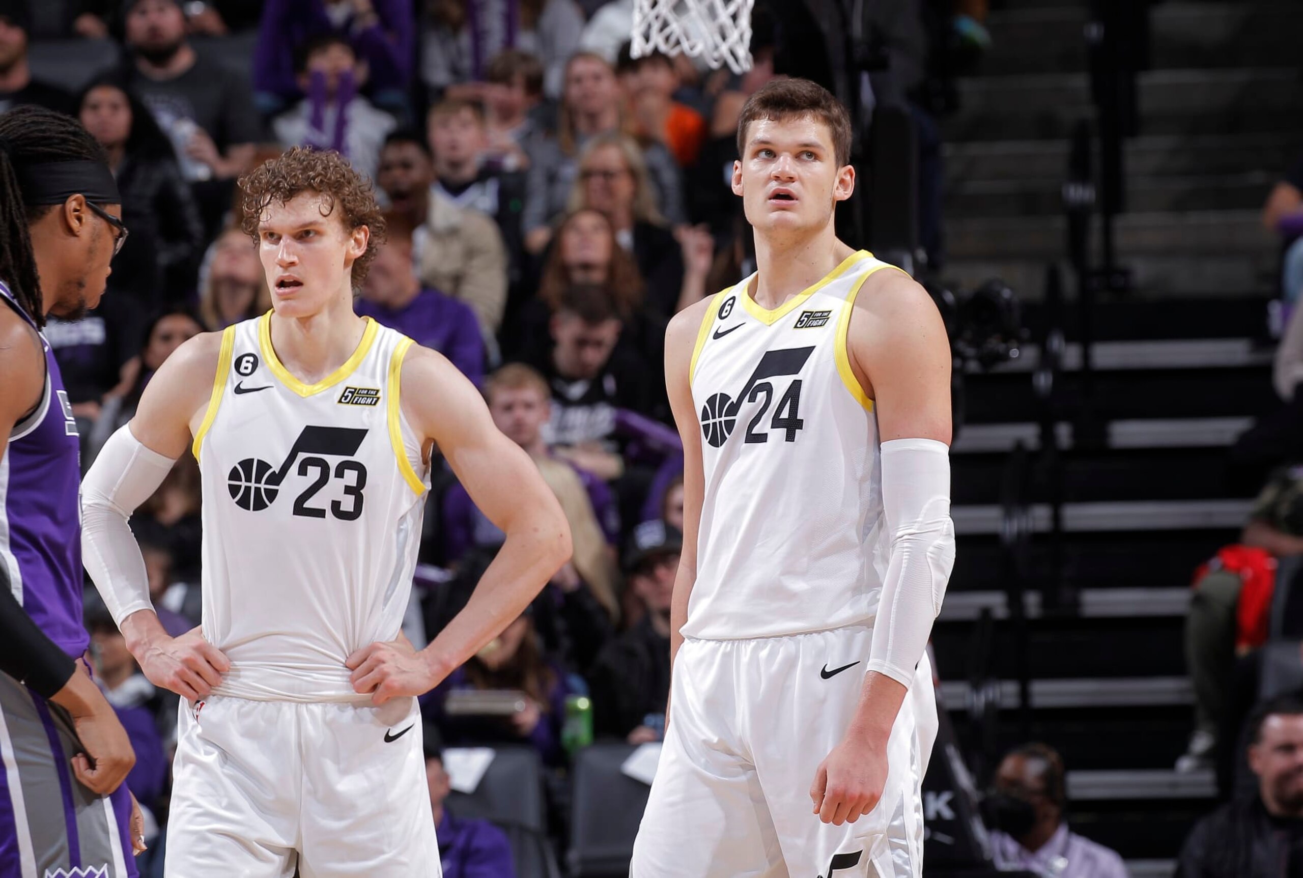 Lauri Markkanen and Walker Kessler. Lauri Markkanen and Walker Kessler.