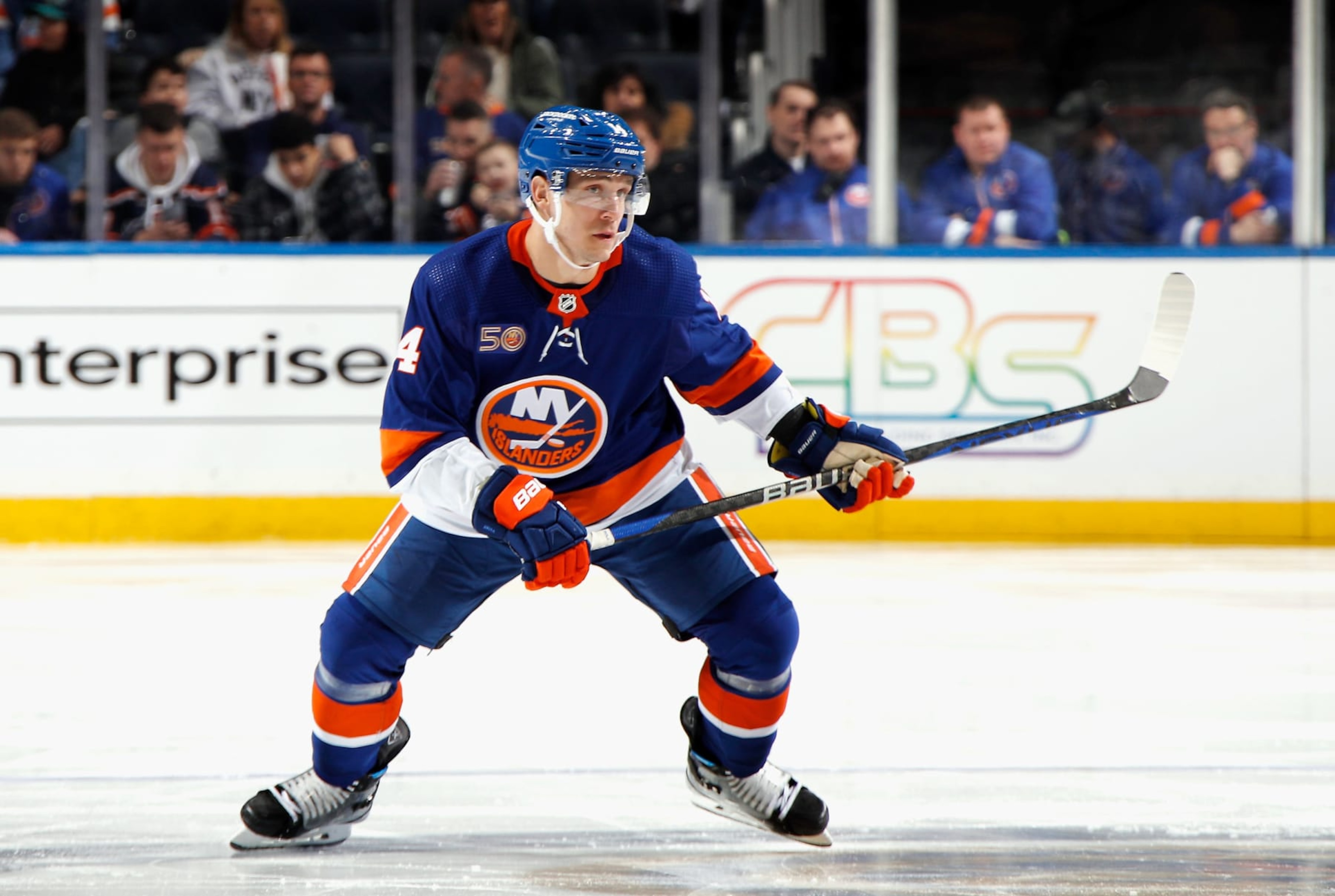 ELMONT, NEW YORK - FEBRUARY 09: Bo Horvat #14 of the New York Islanders skates against the Vancouver Canucks at UBS Arena on February 09, 2023 in Elmont, New York. (Photo by Bruce Bennett/Getty Images) ELMONT, NEW YORK - FEBRUARY 09: Bo Horvat #14 of the New York Islanders skates against the Vancouver Canucks at UBS Arena on February 09, 2023 in Elmont, New York. (Photo by Bruce Bennett/Getty Images)