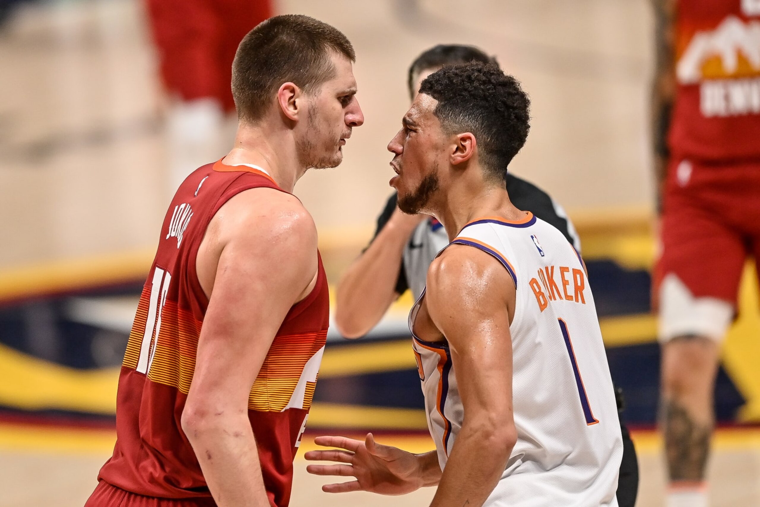 Nikola Jokic and Devin Booker 