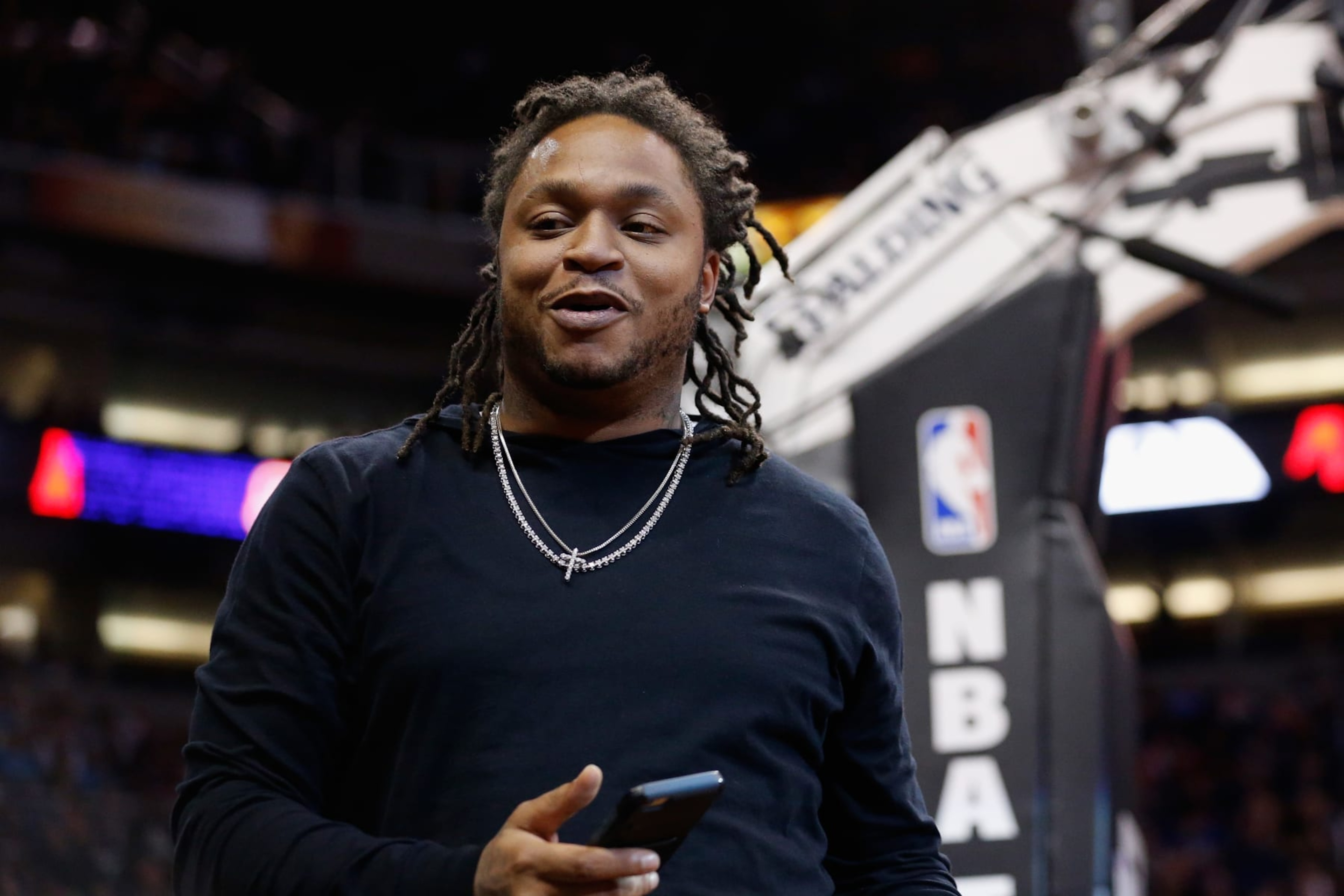 PHOENIX, AZ - JANUARY 21: Retired NFL player, LenDale White during the NBA game between the Phoenix Suns and the San Antonio Spurs at Talking Stick Resort Arena on January 21, 2016 in Phoenix, Arizona. The Spurs defeated the Suns 117-89. NOTE TO USER: User expressly acknowledges and agrees that, by downloading and or using this photograph, User is consenting to the terms and conditions of the Getty Images License Agreement. (Photo by Christian Petersen/Getty Images) PHOENIX, AZ - JANUARY 21: Retired NFL player, LenDale White during the NBA game between the Phoenix Suns and the San Antonio Spurs at Talking Stick Resort Arena on January 21, 2016 in Phoenix, Arizona. The Spurs defeated the Suns 117-89. NOTE TO USER: User expressly acknowledges and agrees that, by downloading and or using this photograph, User is consenting to the terms and conditions of the Getty Images License Agreement. (Photo by Christian Petersen/Getty Images)