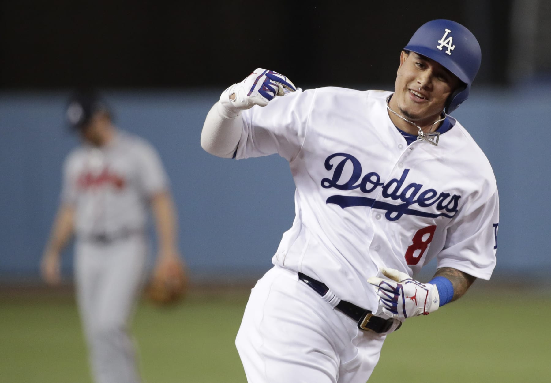 Manny Machado as a Dodger in 2018.