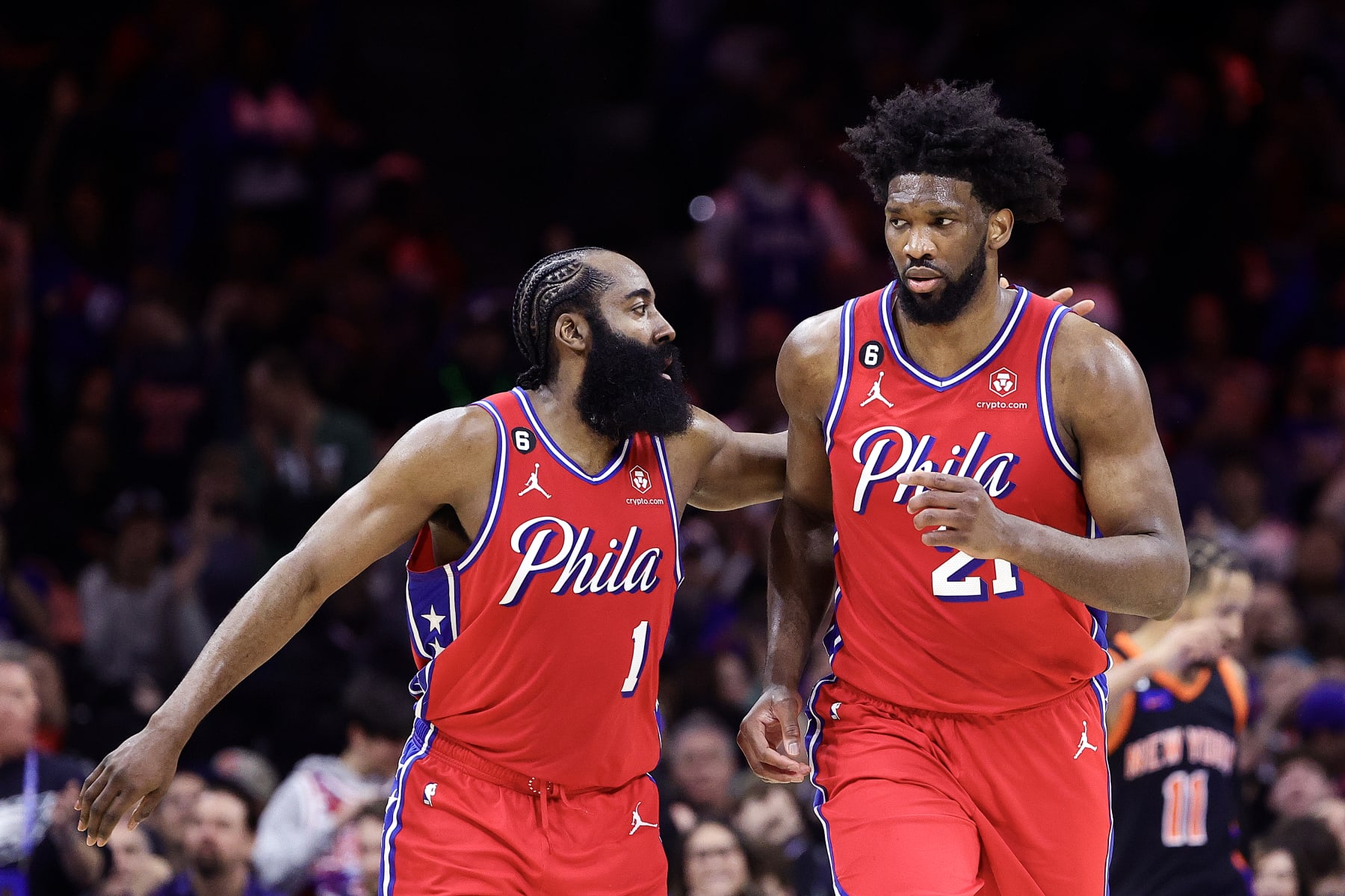 James Harden and Joel Embiid.