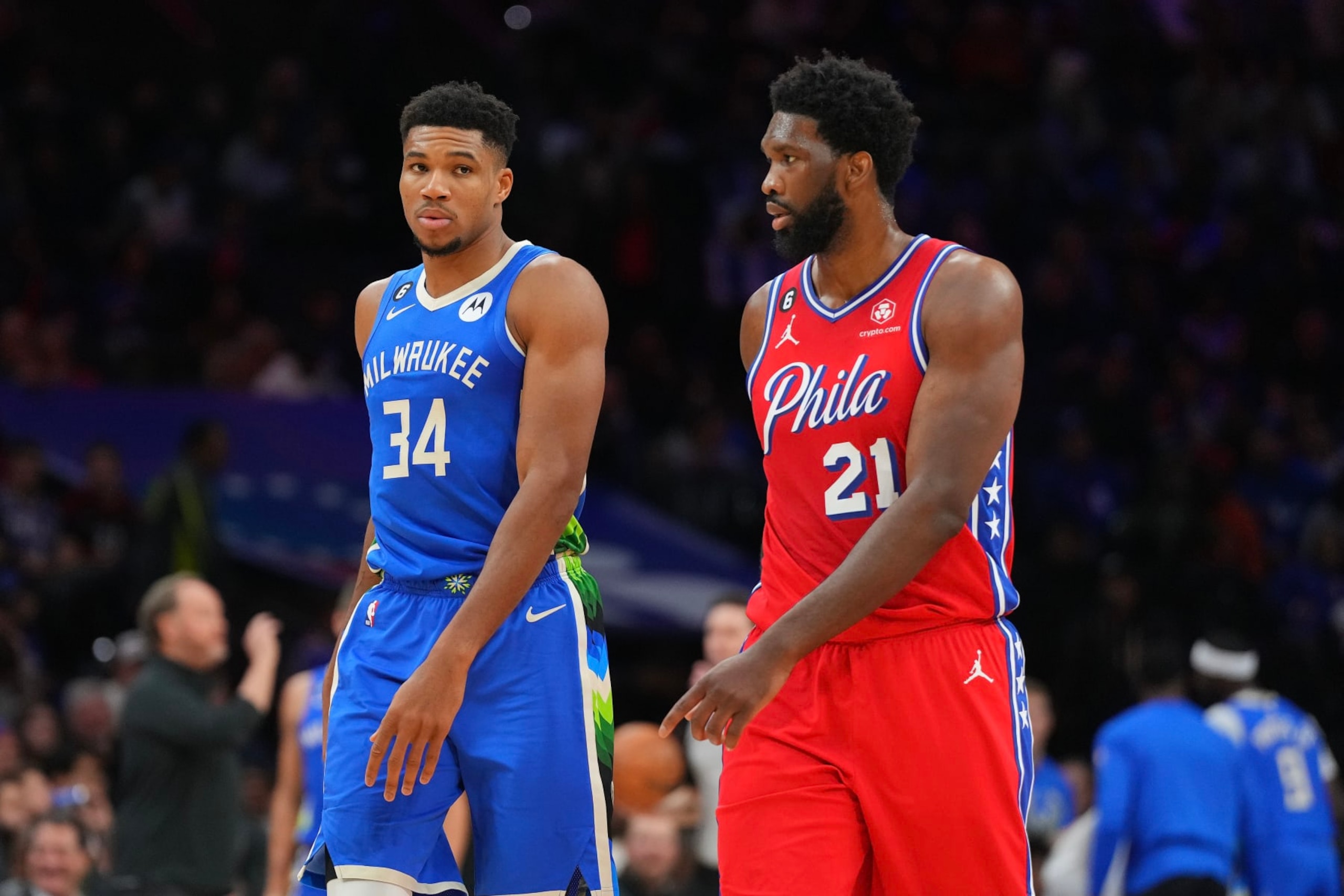 Giannis Antetokounmpo and Joel Embiid Giannis Antetokounmpo and Joel Embiid