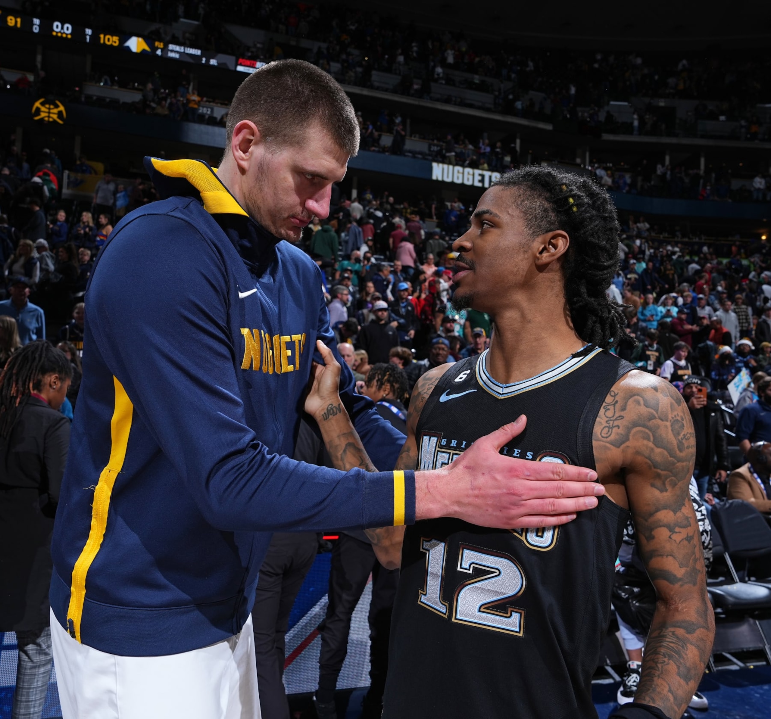 Nikola Jokic and Ja Morant Nikola Jokic and Ja Morant
