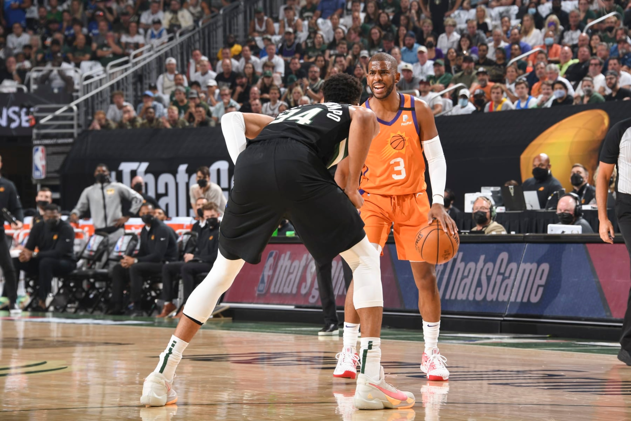 Giannis Antetokounmpo and Chris Paul