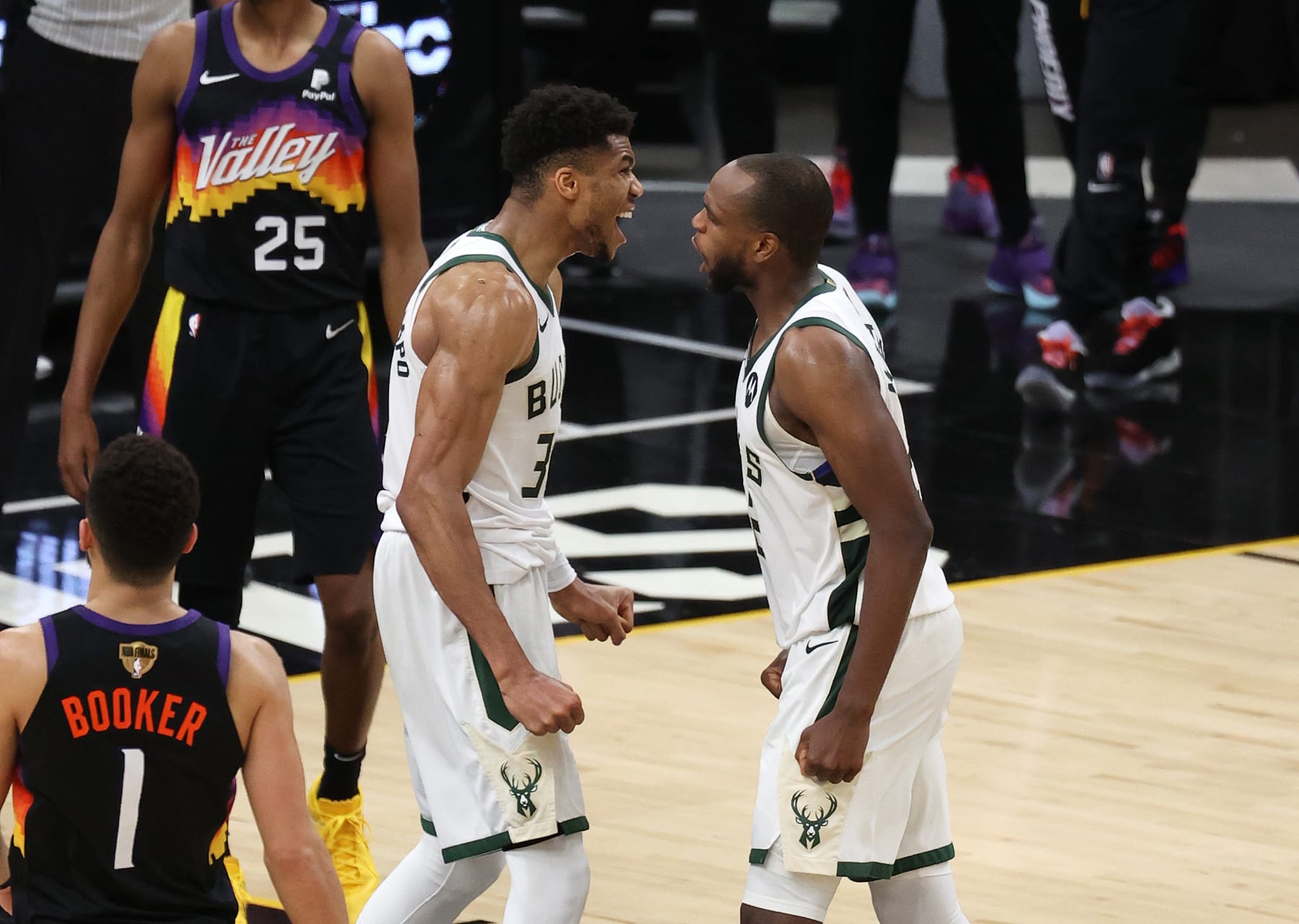 Giannis Antetokounmpo and Khris Middleton