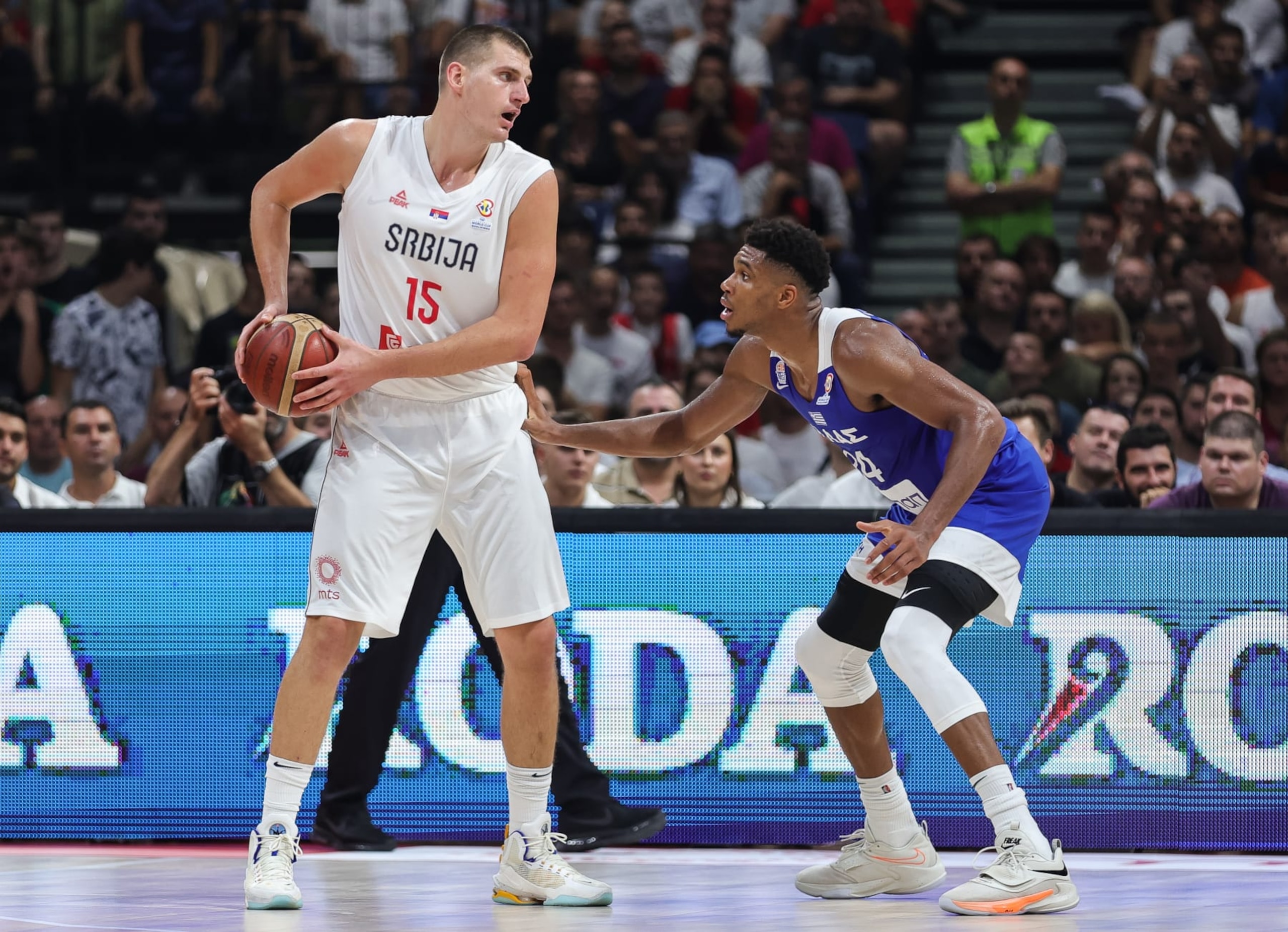 Nikola JokiÄ and Giannis Antetokounmpo