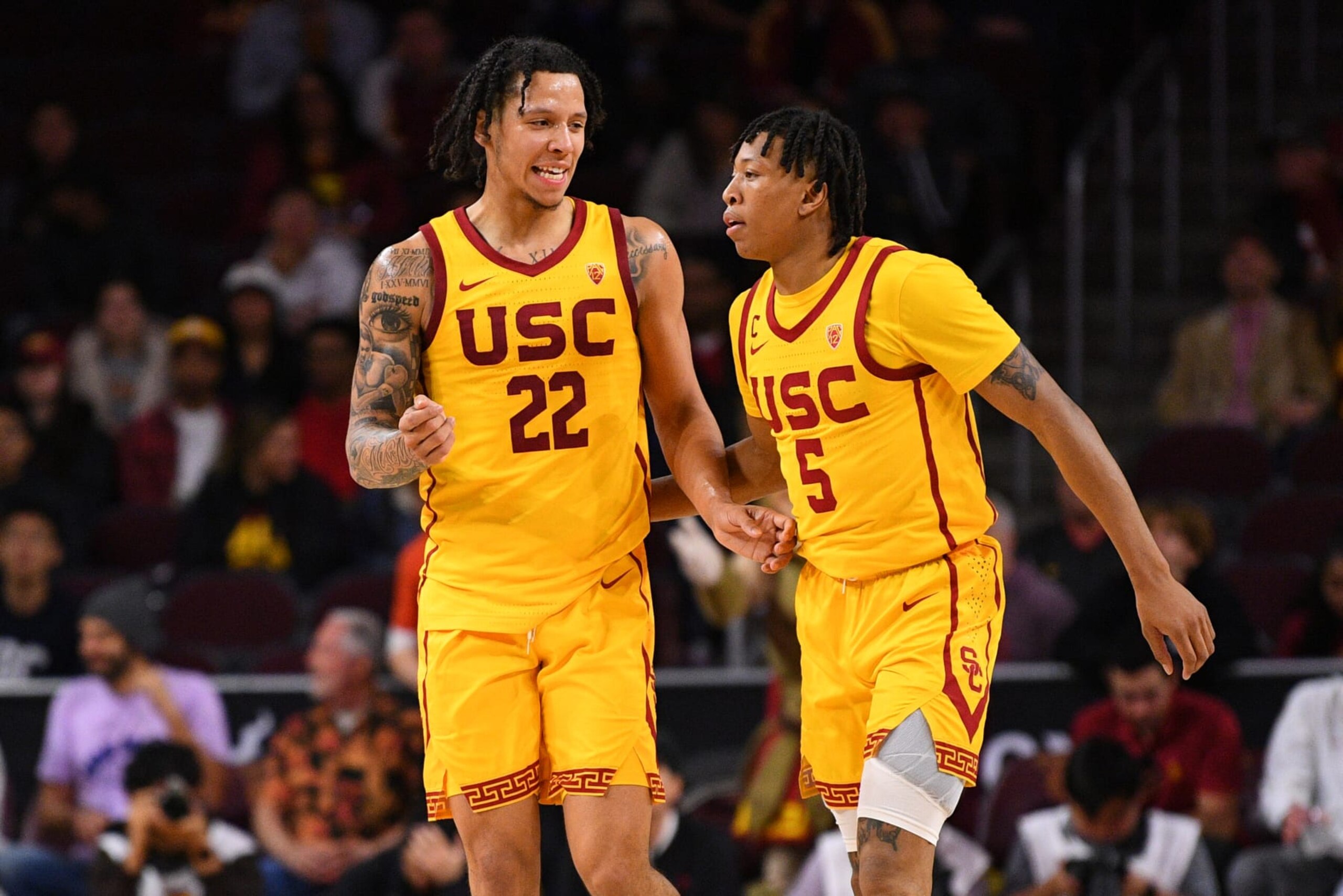 USC's Tre White (22) and Boogie Ellis (5) USC's Tre White (22) and Boogie Ellis (5)