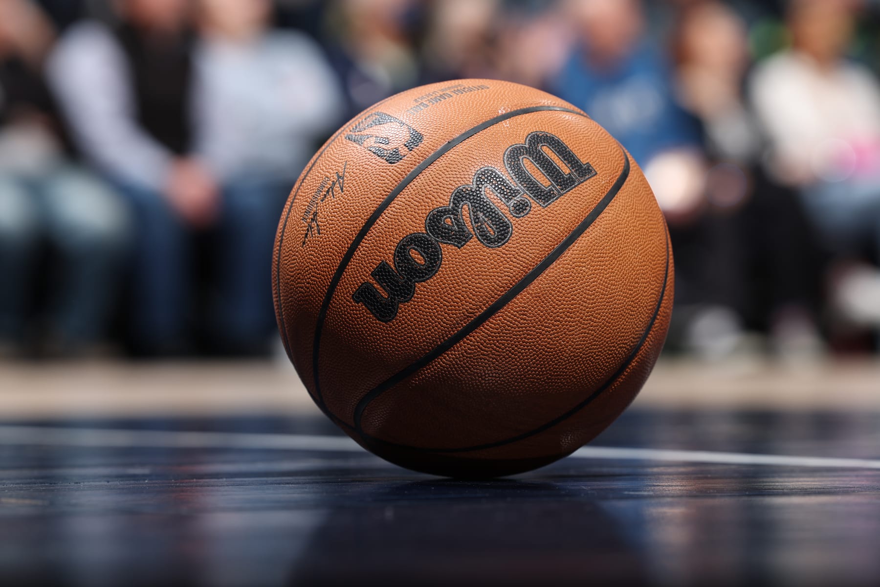 MINNEAPOLIS, MN - FEBRUARY 5: A generic photograph of a Wilson basketball during the game between the Denver Nuggets and the Minnesota Timberwolves on February 5, 2023 at Target Center in Minneapolis, Minnesota. NOTE TO USER: User expressly acknowledges and agrees that, by downloading and or using this Photograph, user is consenting to the terms and conditions of the Getty Images License Agreement. Mandatory Copyright Notice: Copyright 2023 NBAE (Photo by David Sherman/NBAE via Getty Images) MINNEAPOLIS, MN - FEBRUARY 5: A generic photograph of a Wilson basketball during the game between the Denver Nuggets and the Minnesota Timberwolves on February 5, 2023 at Target Center in Minneapolis, Minnesota. NOTE TO USER: User expressly acknowledges and agrees that, by downloading and or using this Photograph, user is consenting to the terms and conditions of the Getty Images License Agreement. Mandatory Copyright Notice: Copyright 2023 NBAE (Photo by David Sherman/NBAE via Getty Images)