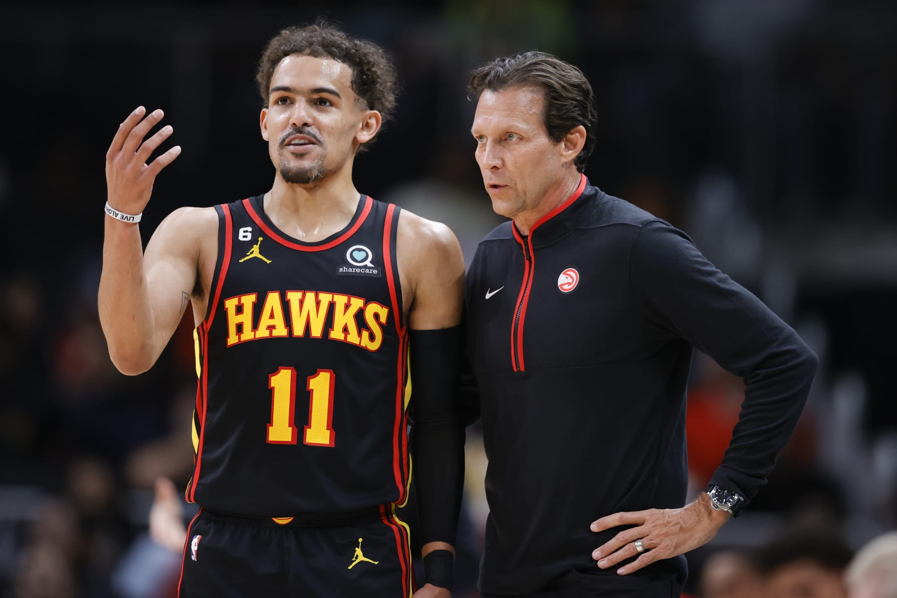 Trae Young and Quin Snyder