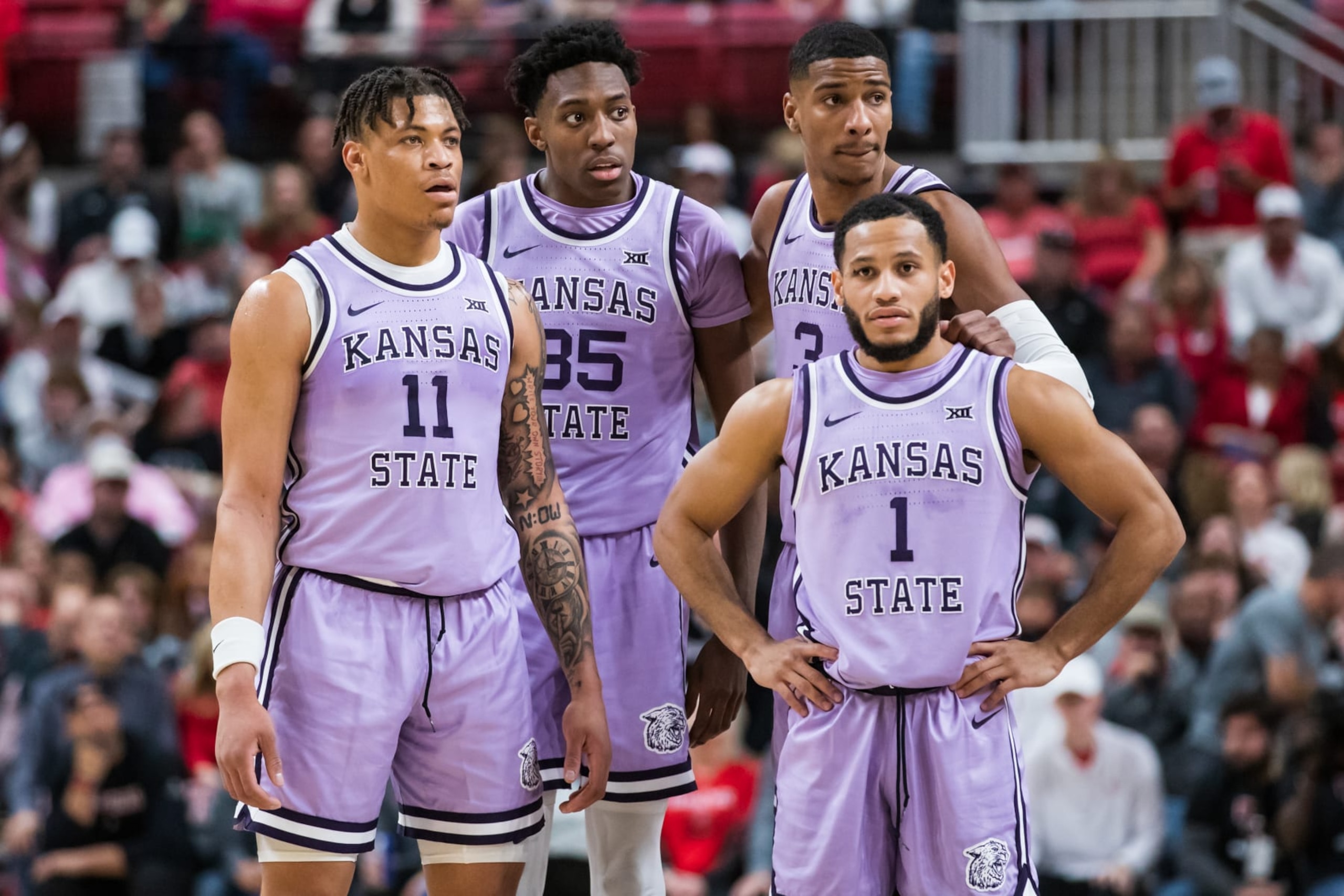 Left to right: Keyontae Johnson, Nae'Qwan Tomlin, David N'Guessan and Markquis Nowell