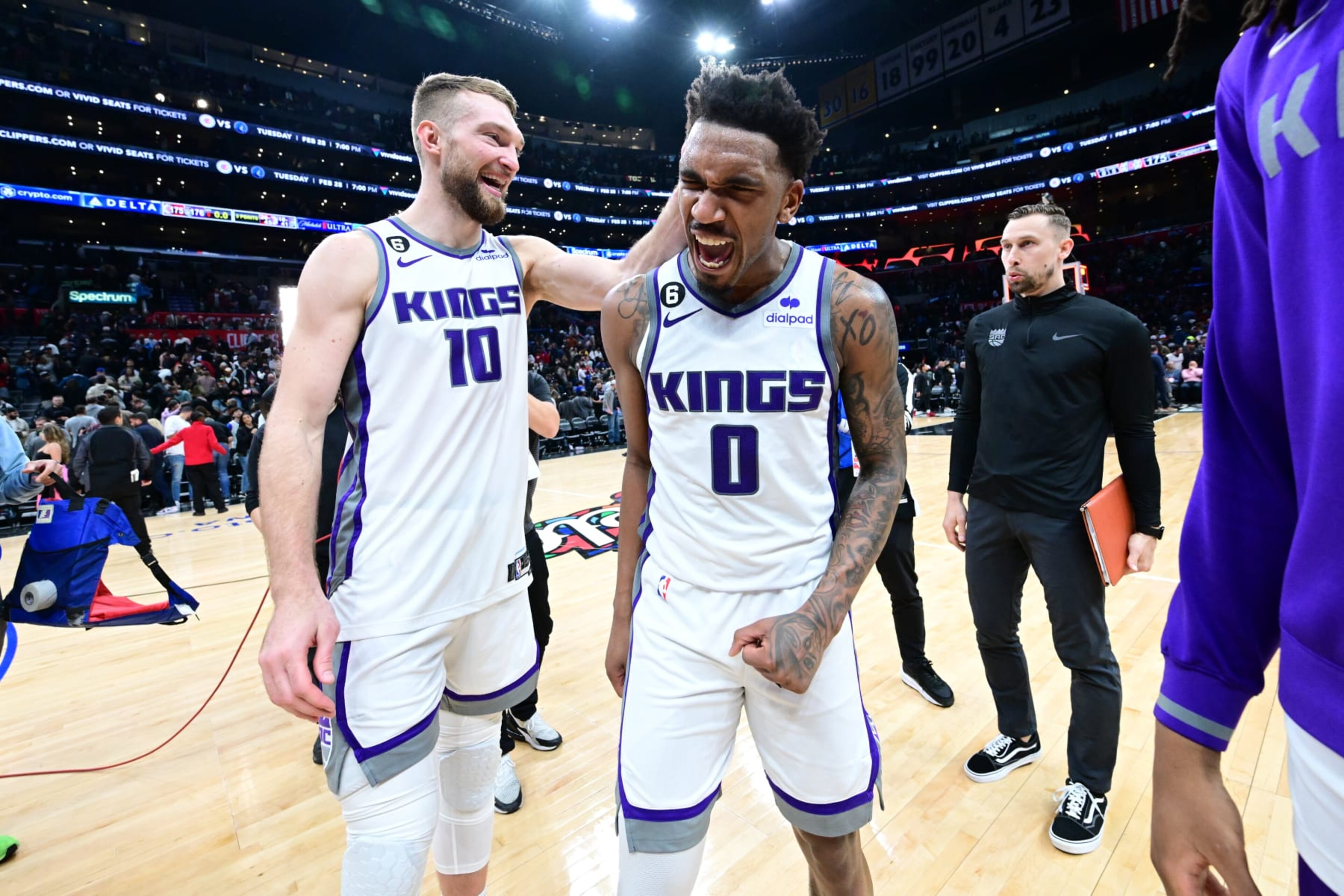 Domantas Sabonis and Malik Monk