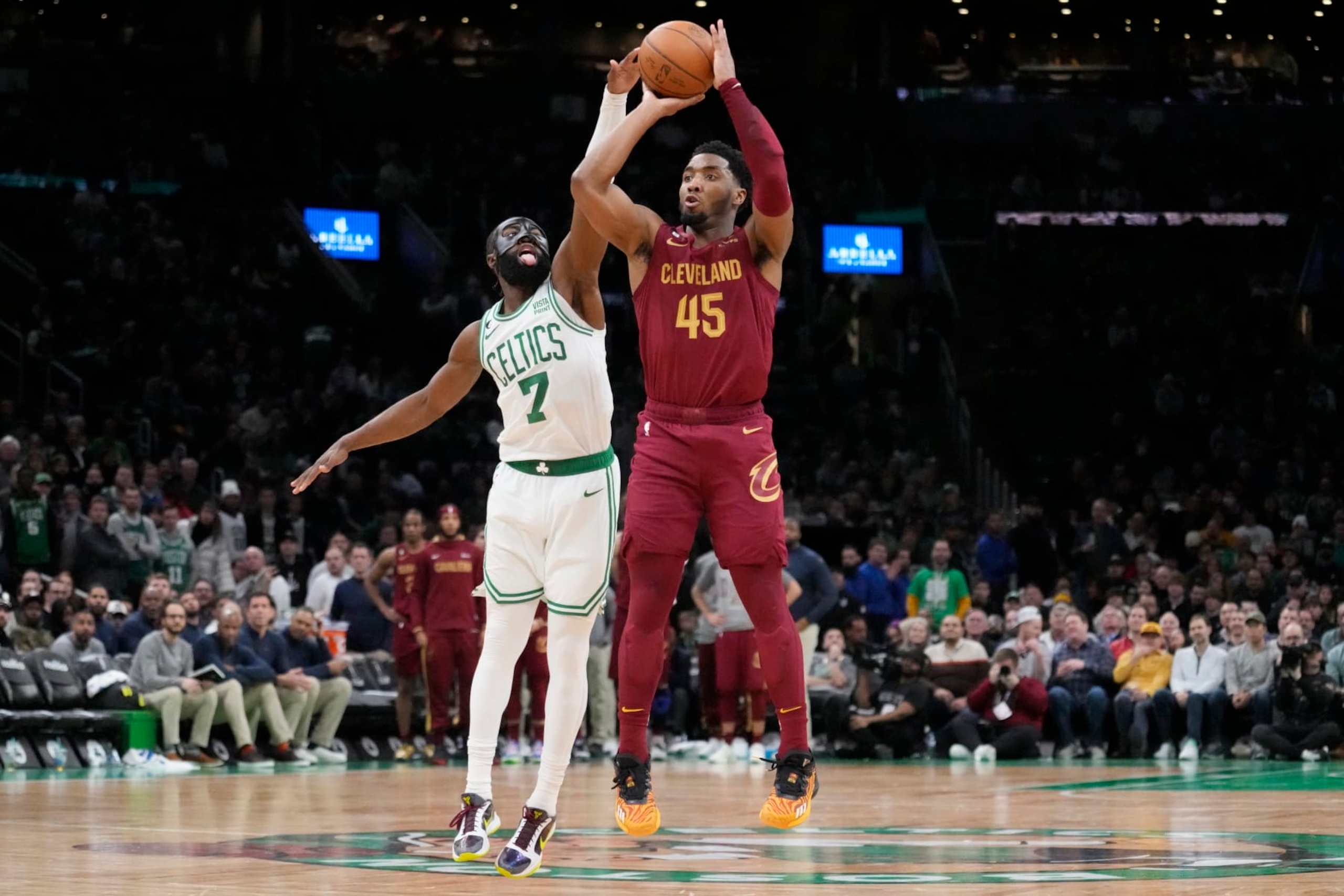 Jaylen Brown and Donovan Mitchell