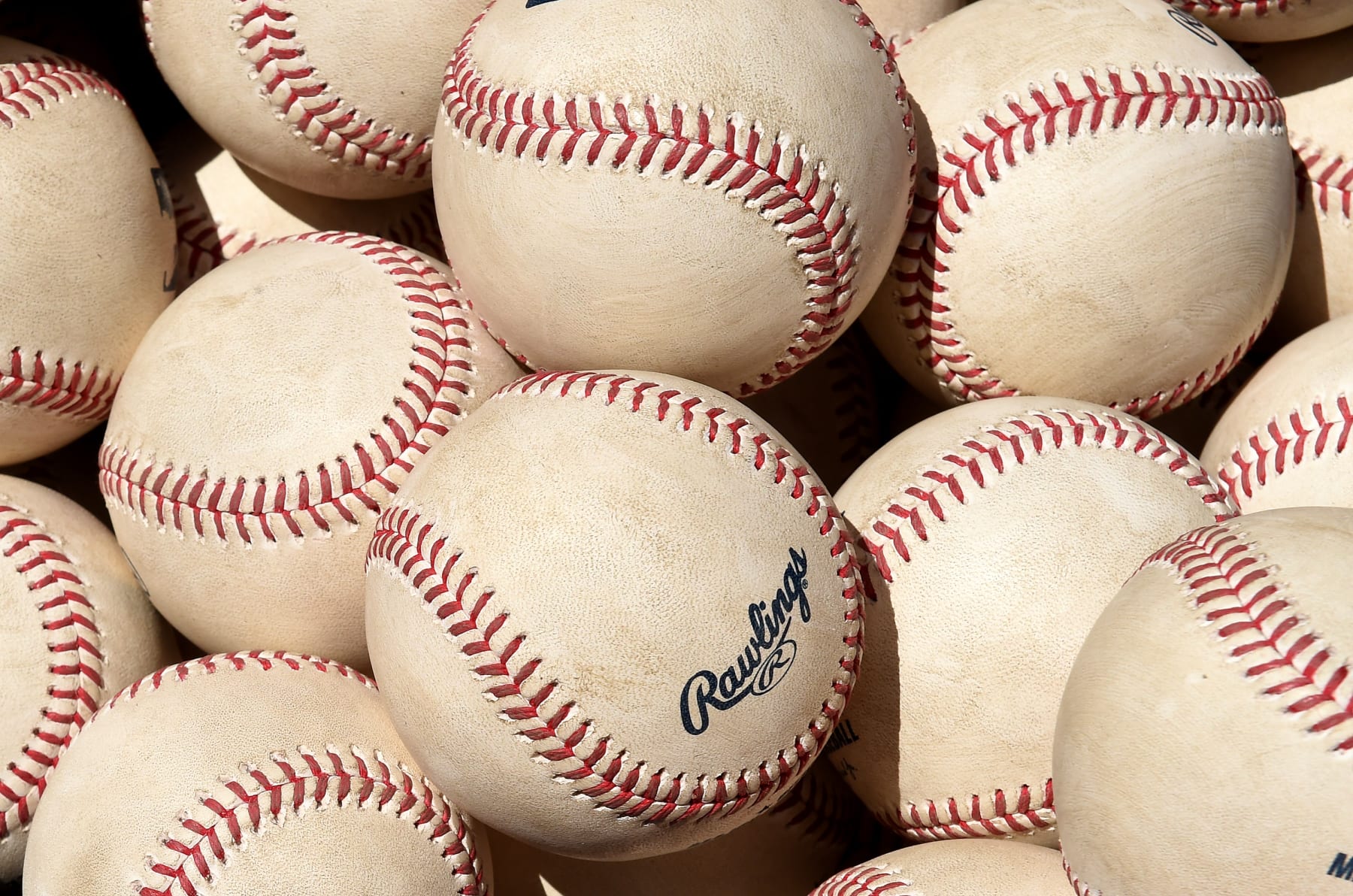 WASHINGTON, DC - JUNE 19: A view of a bag of baseballs during the game between the Washington Nationals and the Philadelphia Phillies  at Nationals Park on June 19, 2022 in Washington, DC. (Photo by G Fiume/Getty Images)