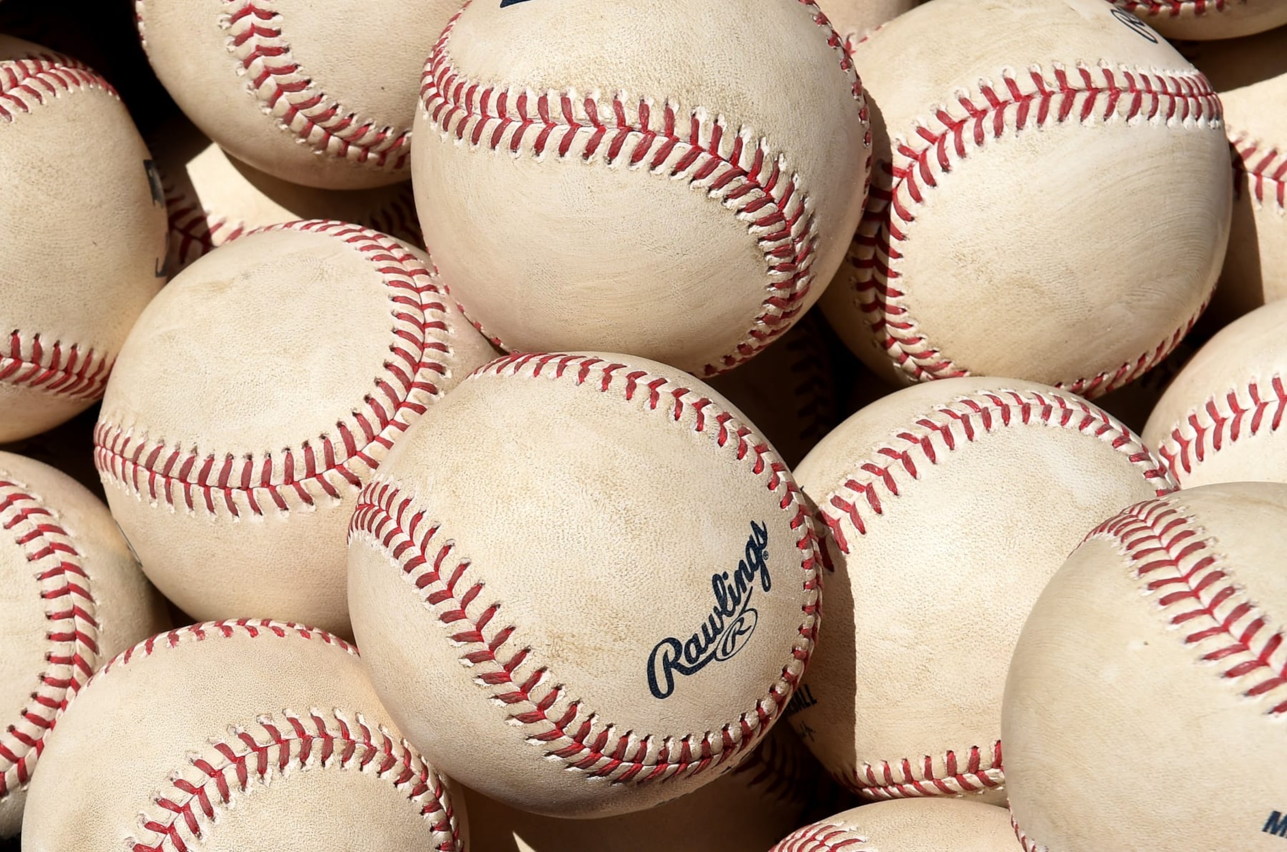 WASHINGTON, DC - JUNE 19: A view of a bag of baseballs during the game between the Washington Nationals and the Philadelphia Phillies at Nationals Park on June 19, 2022 in Washington, DC. (Photo by G Fiume/Getty Images) WASHINGTON, DC - JUNE 19: A view of a bag of baseballs during the game between the Washington Nationals and the Philadelphia Phillies at Nationals Park on June 19, 2022 in Washington, DC. (Photo by G Fiume/Getty Images)