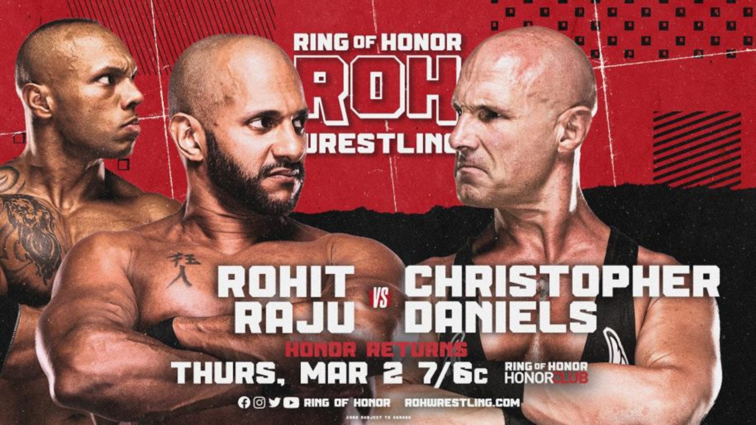 Rohit Raju and Christopher Daniels. Rohit Raju and Christopher Daniels.