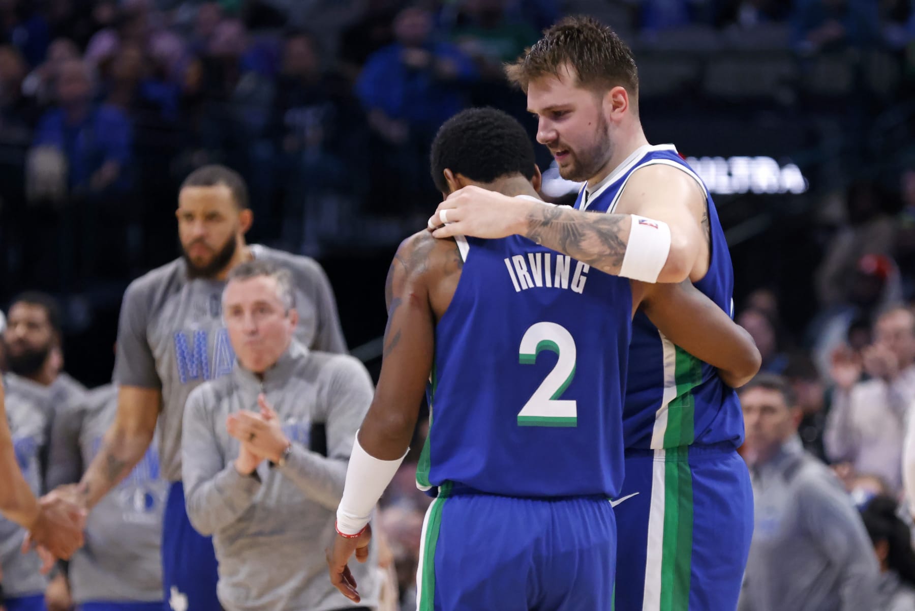 Kyrie Irving and Luka DonÄiÄ