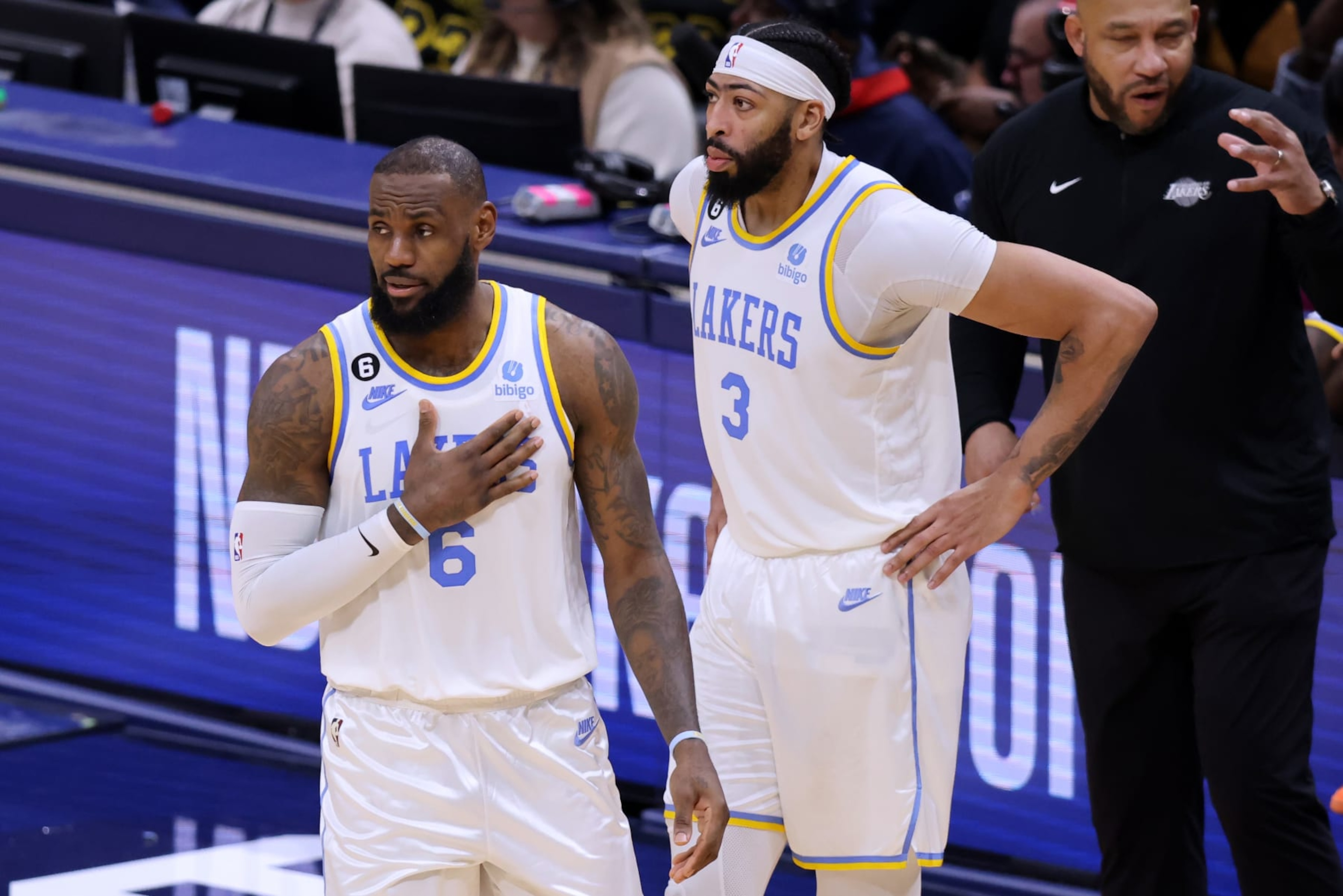 LeBron James and Anthony Davis LeBron James and Anthony Davis