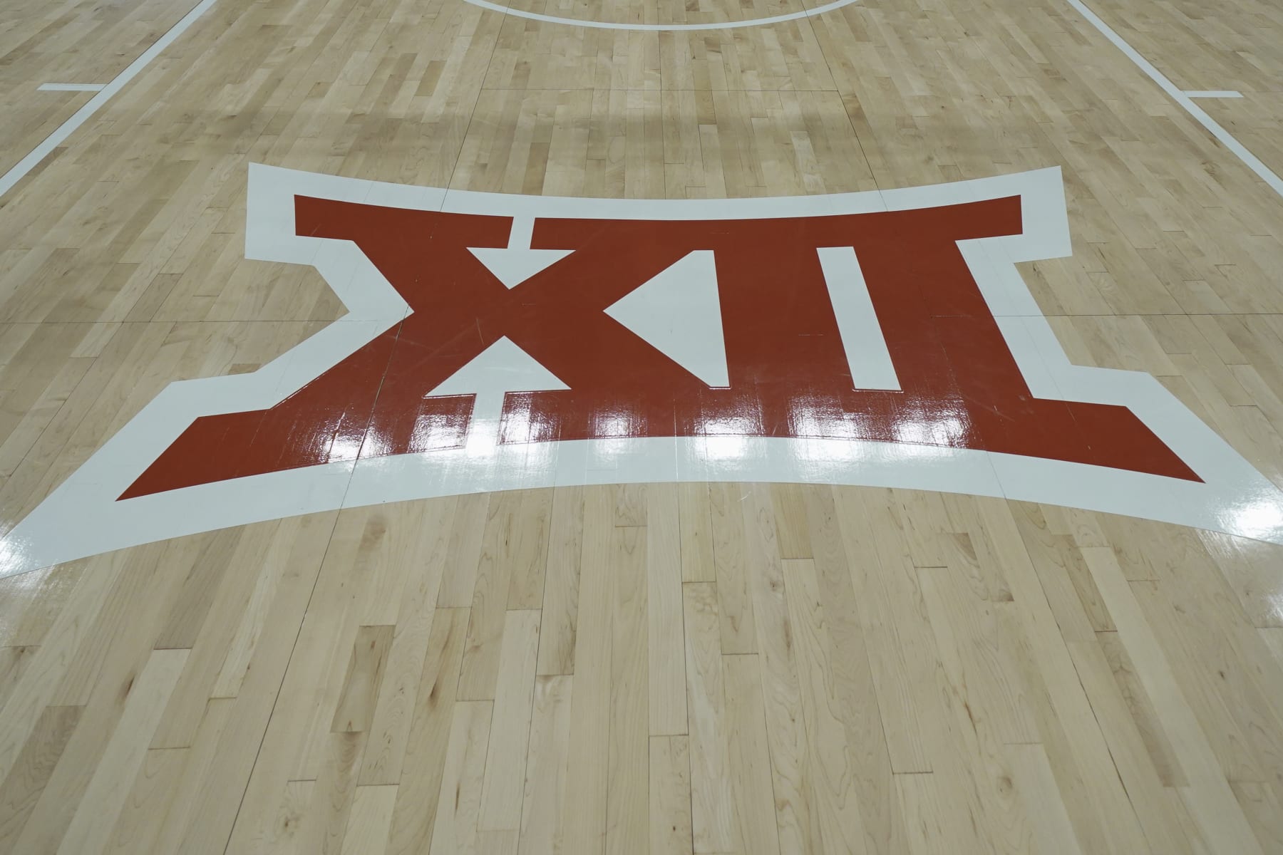 AUSTIN, TX - DECEMBER 1:  The Big 12 logo at the Moody Center, home of the Texas Longhorns, in Austin, Texas on December 1, 2022.  (Photo by Porter Binks/Getty Images)