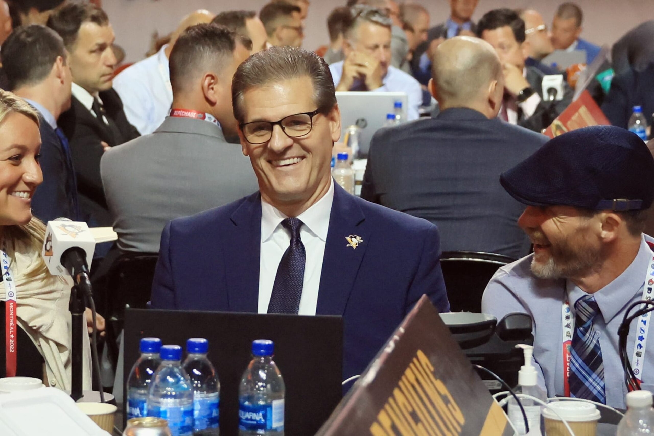 MONTREAL, QUEBEC - JULY 08: Ron Hextall of the Pittsburgh Penguins attends the 2022 NHL Draft at the Bell Centre on July 08, 2022 in Montreal, Quebec. (Photo by Bruce Bennett/Getty Images) MONTREAL, QUEBEC - JULY 08: Ron Hextall of the Pittsburgh Penguins attends the 2022 NHL Draft at the Bell Centre on July 08, 2022 in Montreal, Quebec. (Photo by Bruce Bennett/Getty Images)