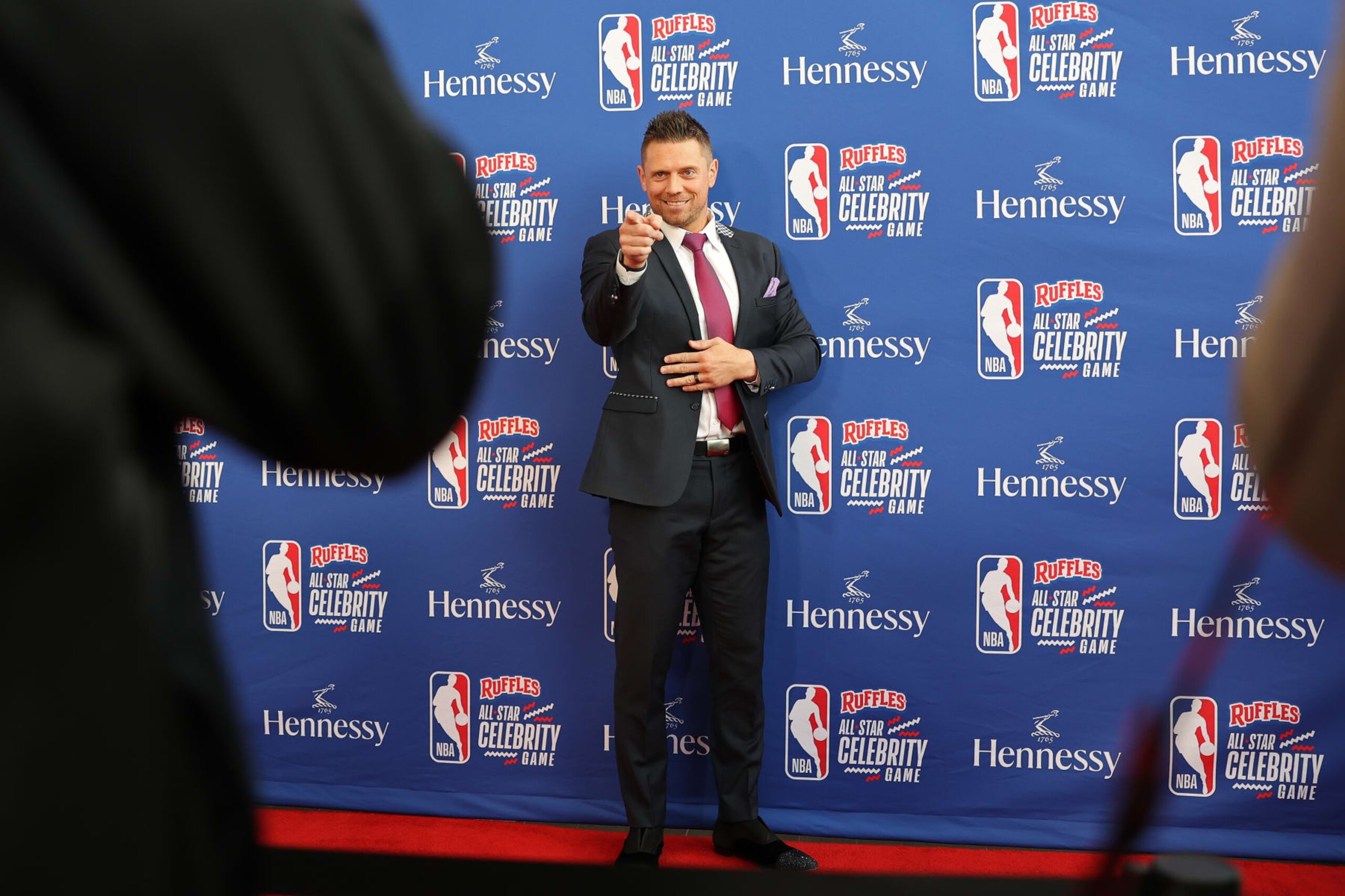 SALT LAKE CITY, UT - FEBRUARY 17: The Miz arrives on the red carpet during the Ruffles Celebrity Game as part of 2023 NBA All Star Weekend on Friday, February 17, 2023 at the Jon M. Huntsman Center in Salt Lake City, Utah. NOTE TO USER: User expressly acknowledges and agrees that, by downloading and/or using this Photograph, user is consenting to the terms and conditions of the Getty Images License Agreement. Mandatory Copyright Notice: Copyright 2023 NBAE (Photo by Brandon Todd/NBAE via Getty Images)