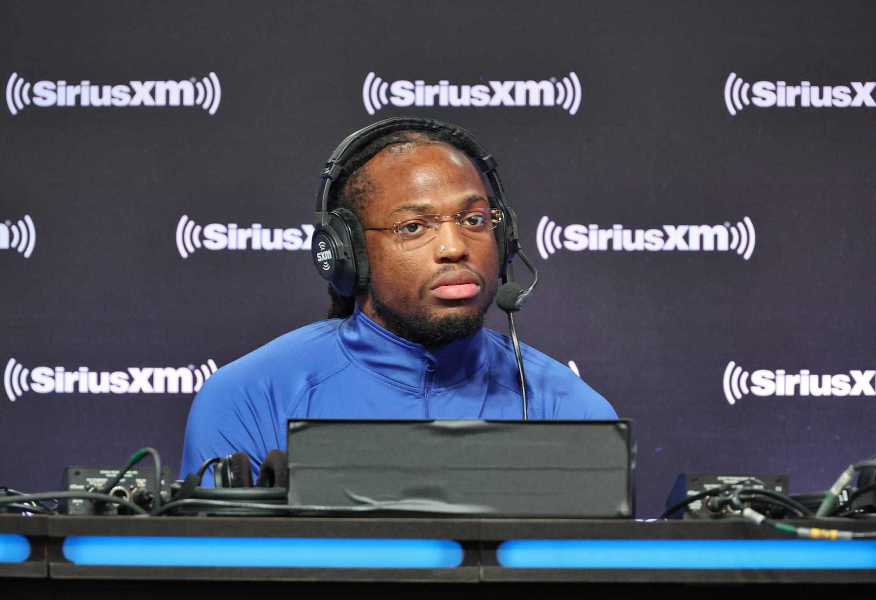 PHOENIX, ARIZONA - FEBRUARY 09: Derrick Henry of the Tennessee Titans attends SiriusXM At Super Bowl LVII on February 09, 2023 in Phoenix, Arizona. (Photo by Cindy Ord/Getty Images for SiriusXM)