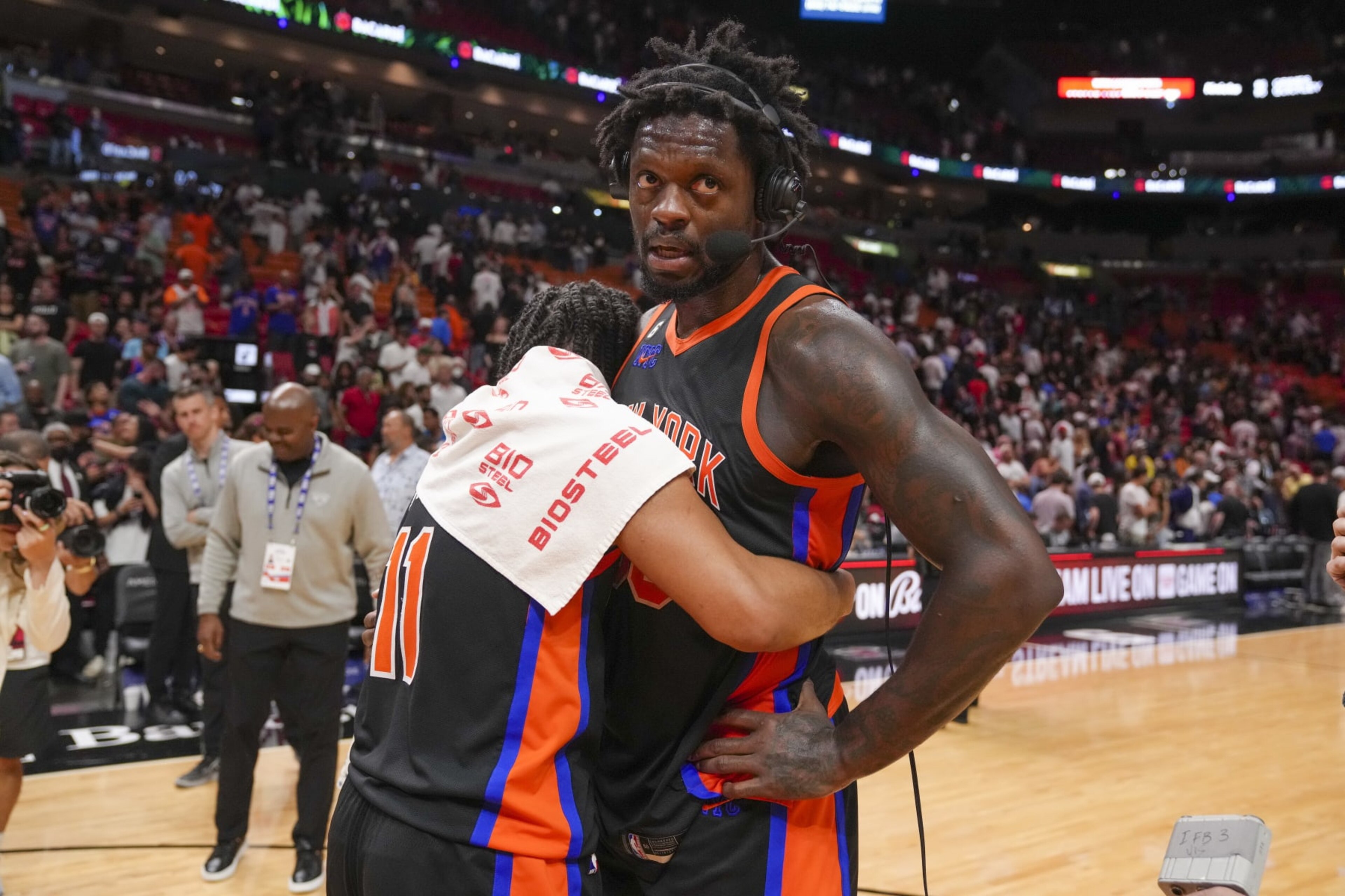 Jalen Brunson and Julius Randle