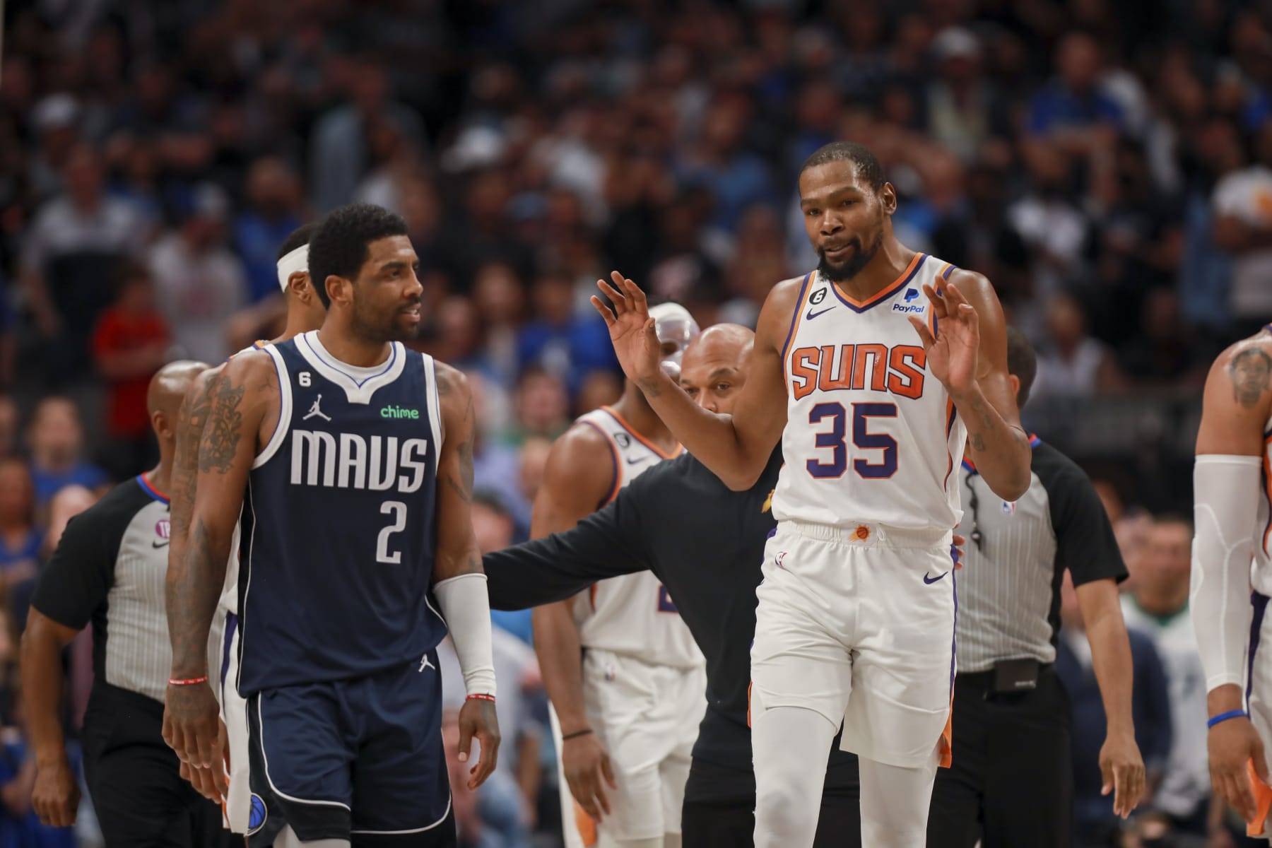 Kyrie Irving and Kevin Durant