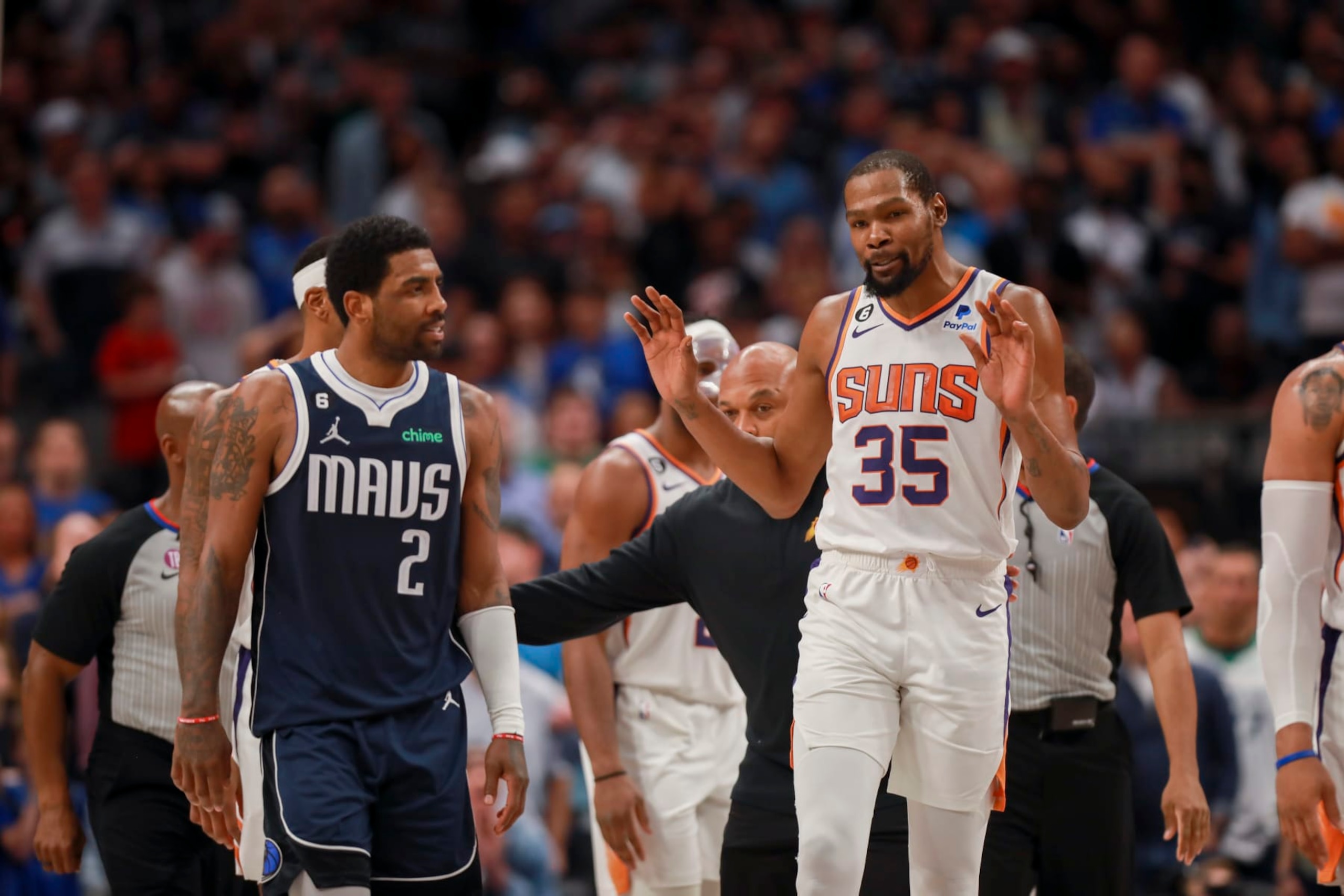 Kyrie Irving and Kevin Durant
