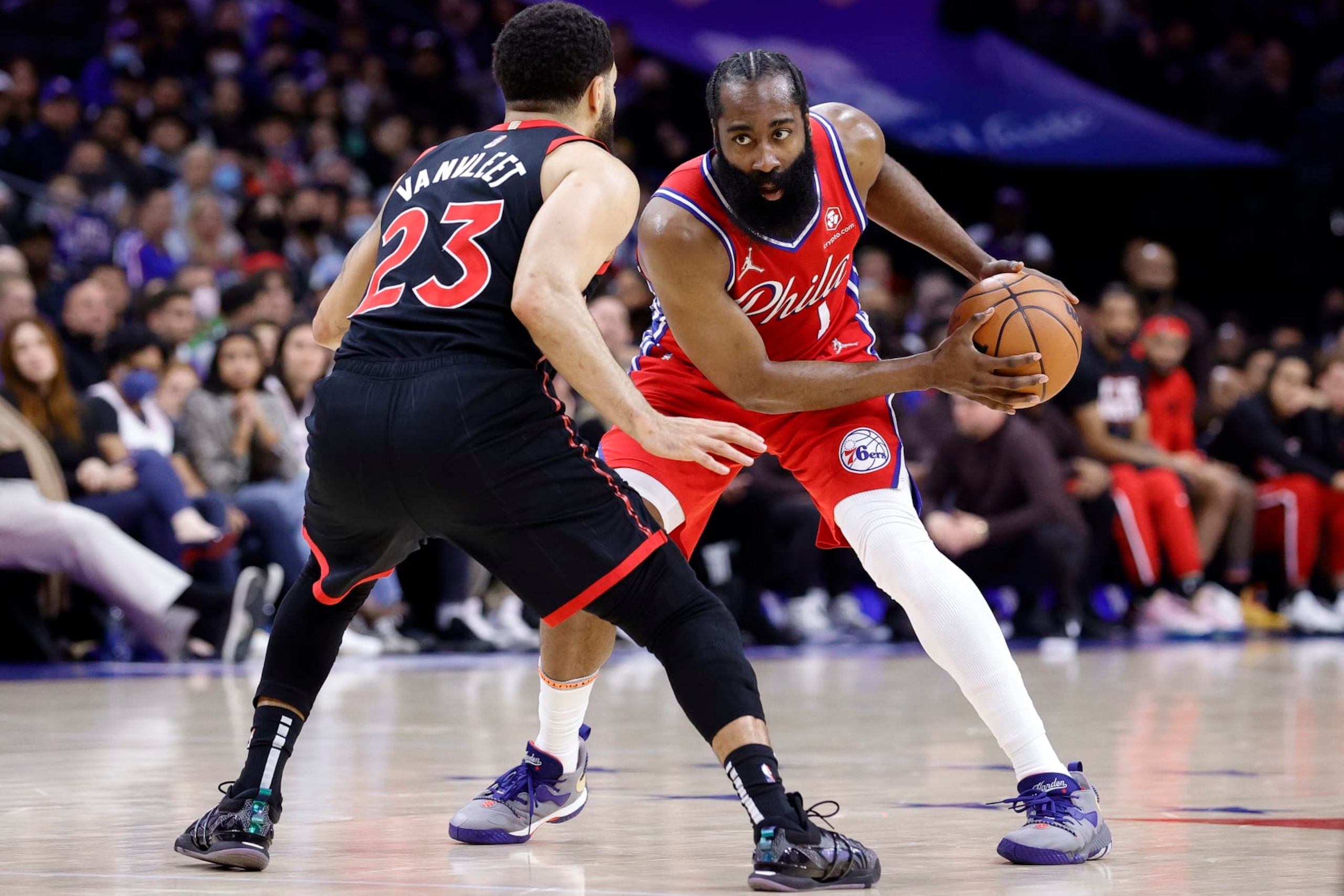 James Harden and Fred VanVleet