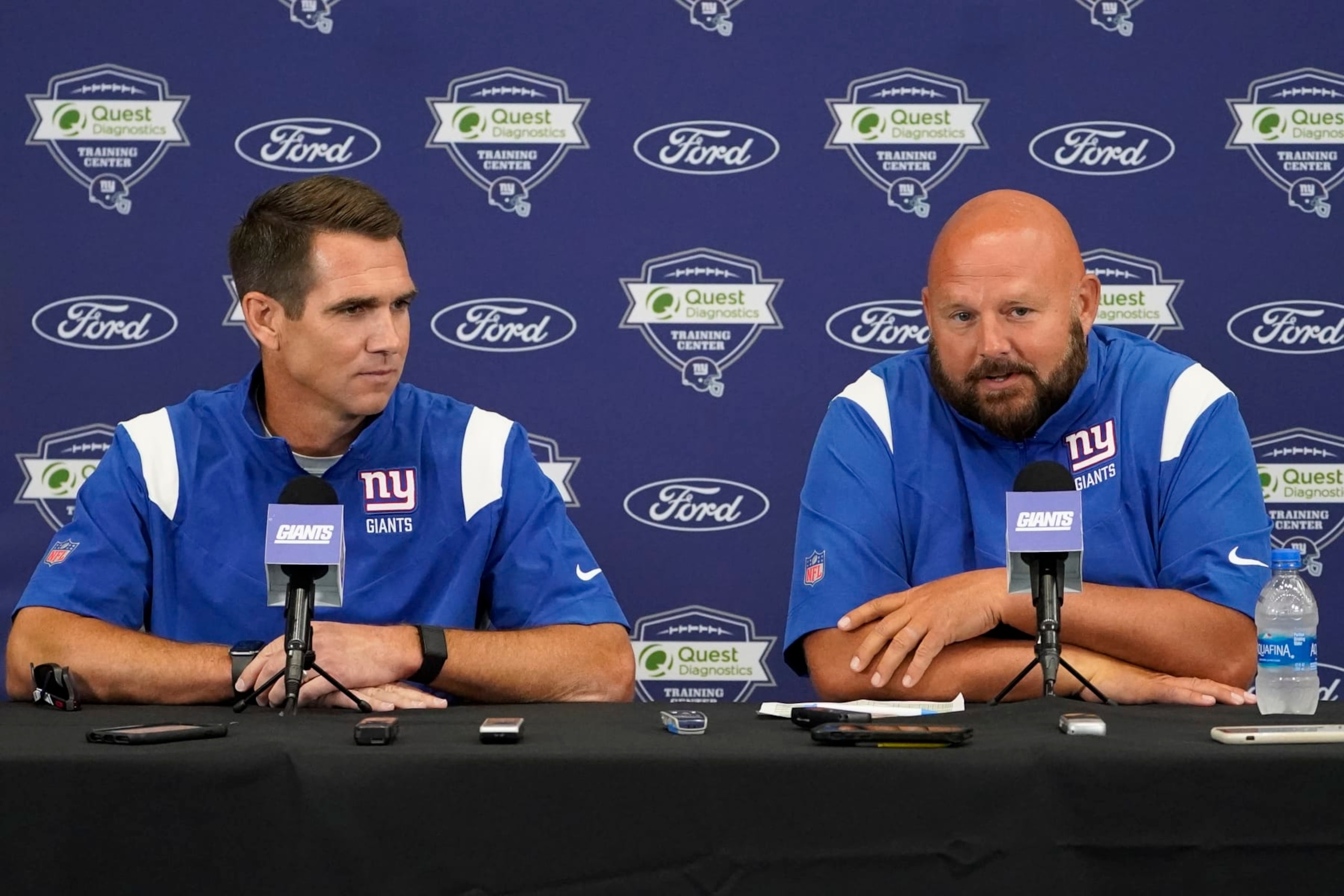 Giants GM Joe Schoen and coach Brian Daboll