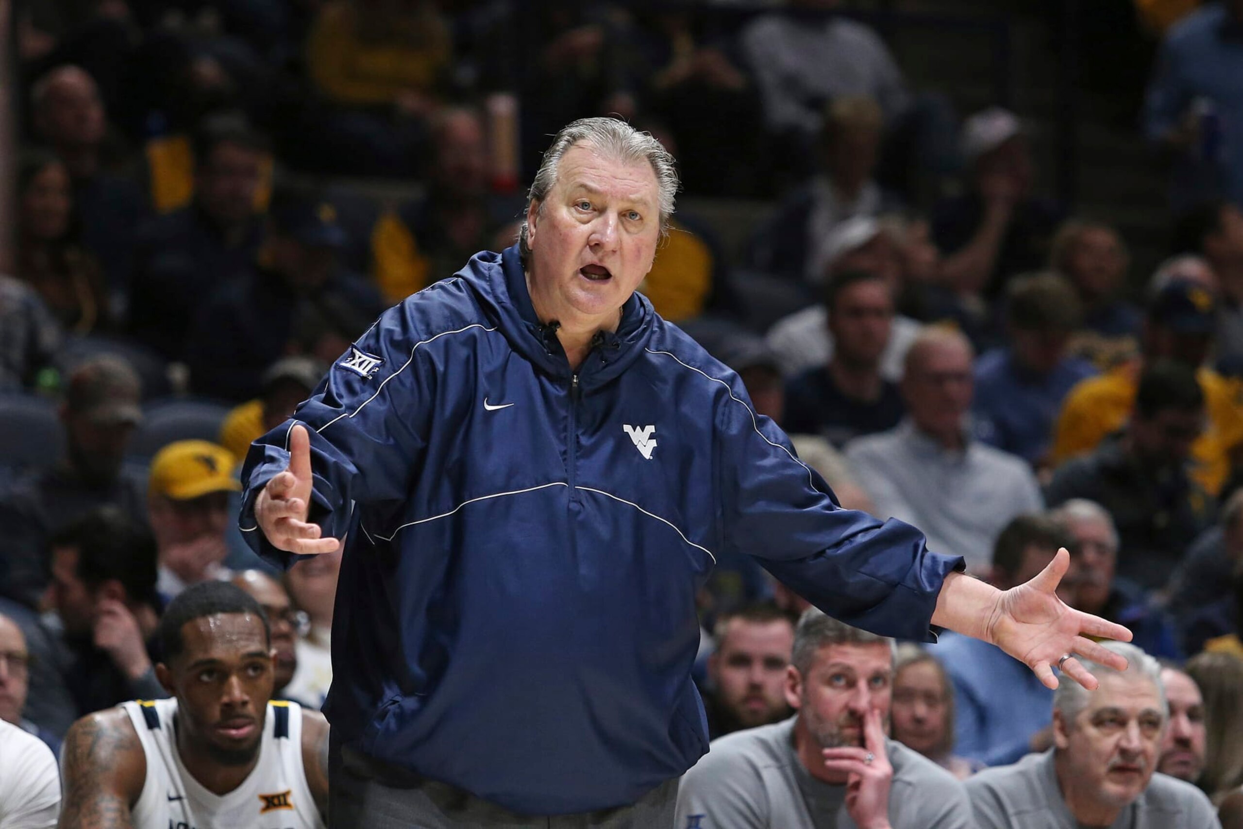 West Virginia head coach Bob Huggins