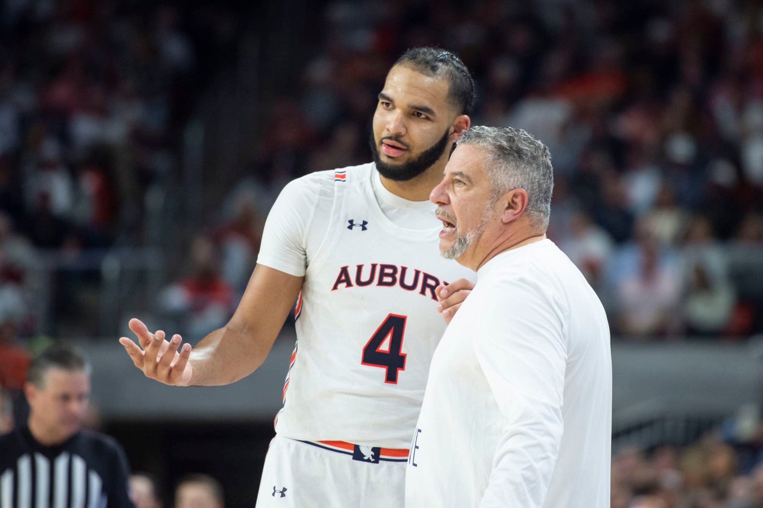 Auburn's Johni Broome and Bruce Pearl