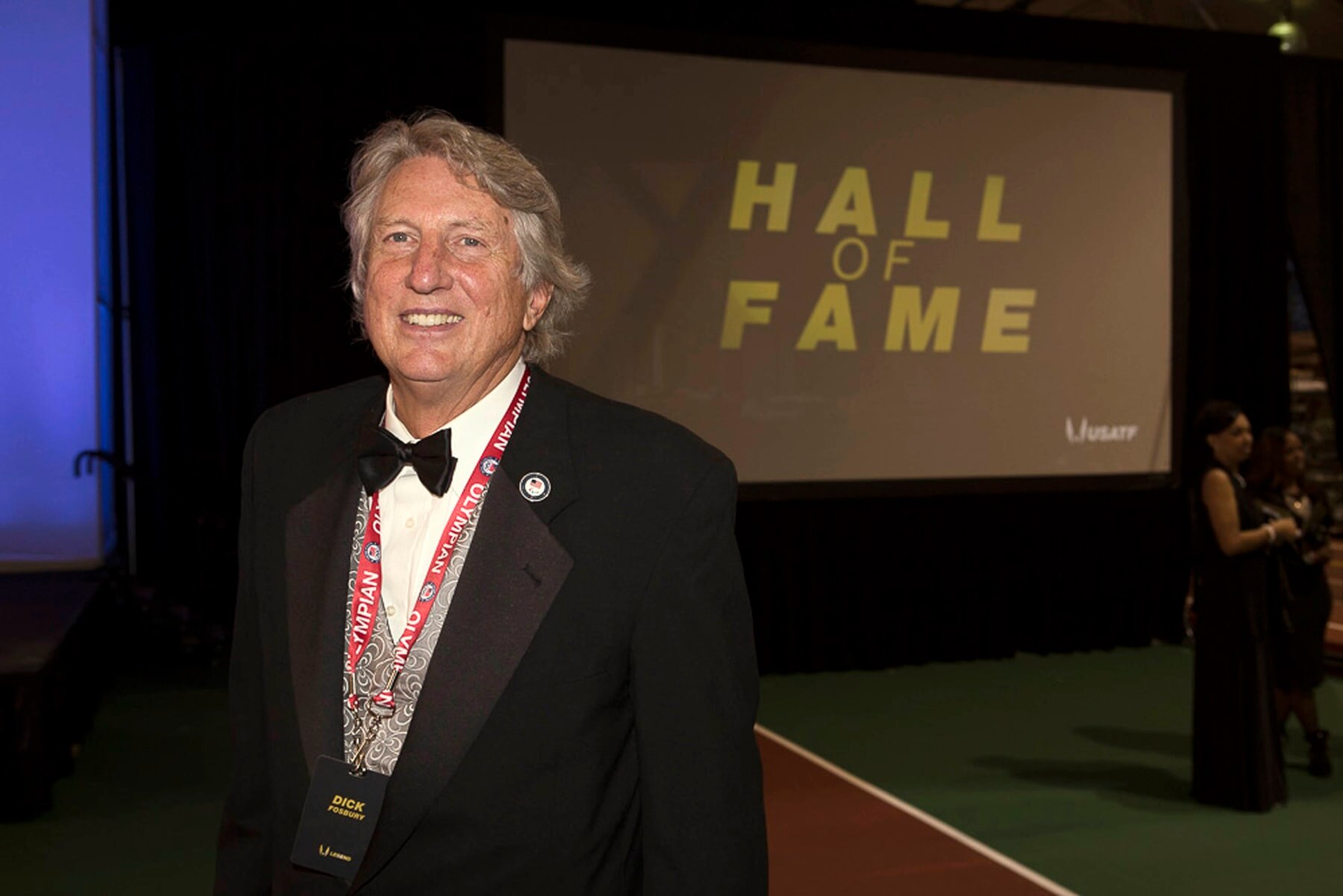 NEW YORK, NY - OCTOBER 29:  Olympic Gold Medalist Dick Fosbury attends the 2015 USATF Black Tie & Sneakers Gala at 168th Street Armory on October 29, 2015 in New York City.  (Photo by Johnny Nunez/Getty Images)