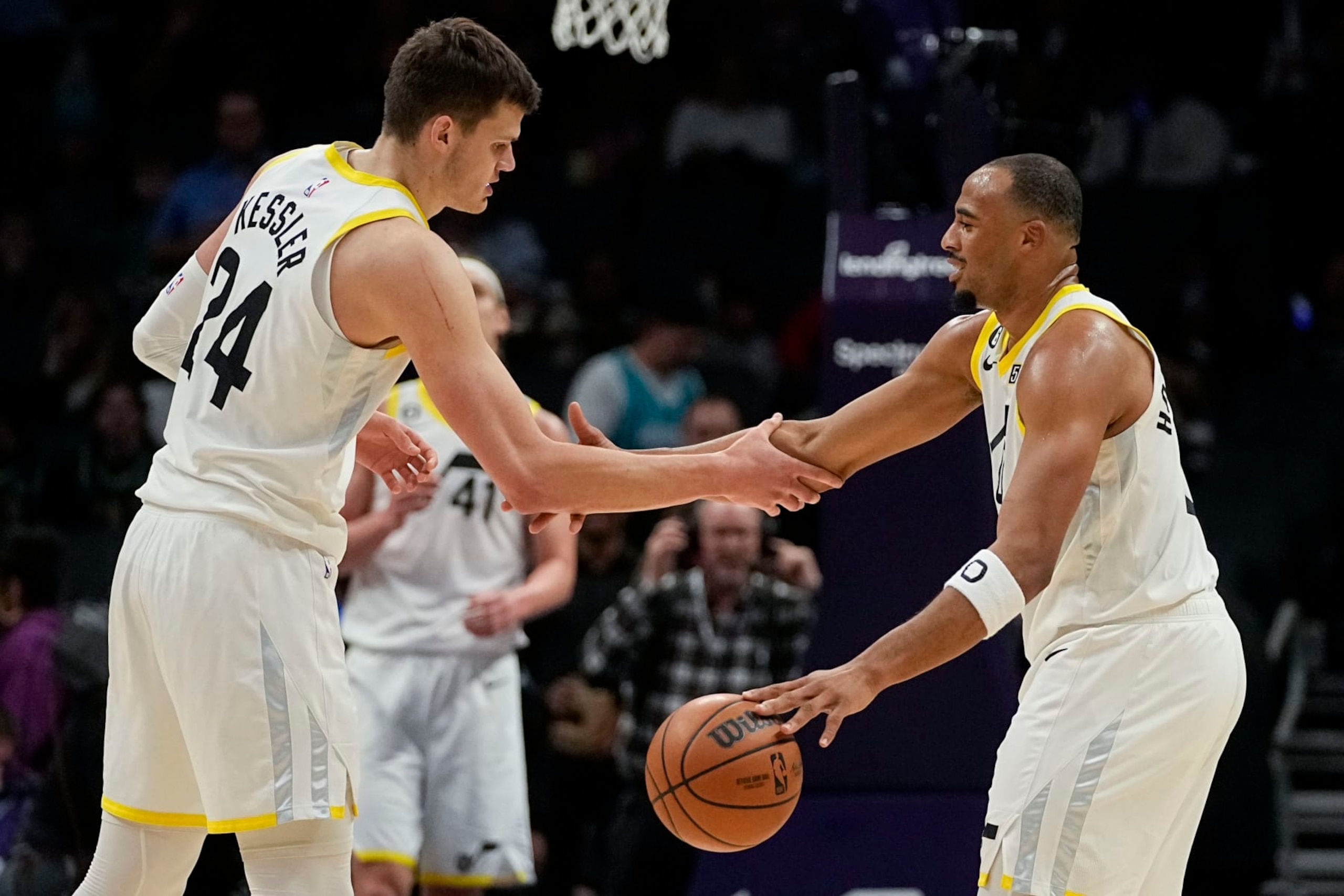 Walker Kessler and Talen Horton-Tucker Walker Kessler and Talen Horton-Tucker