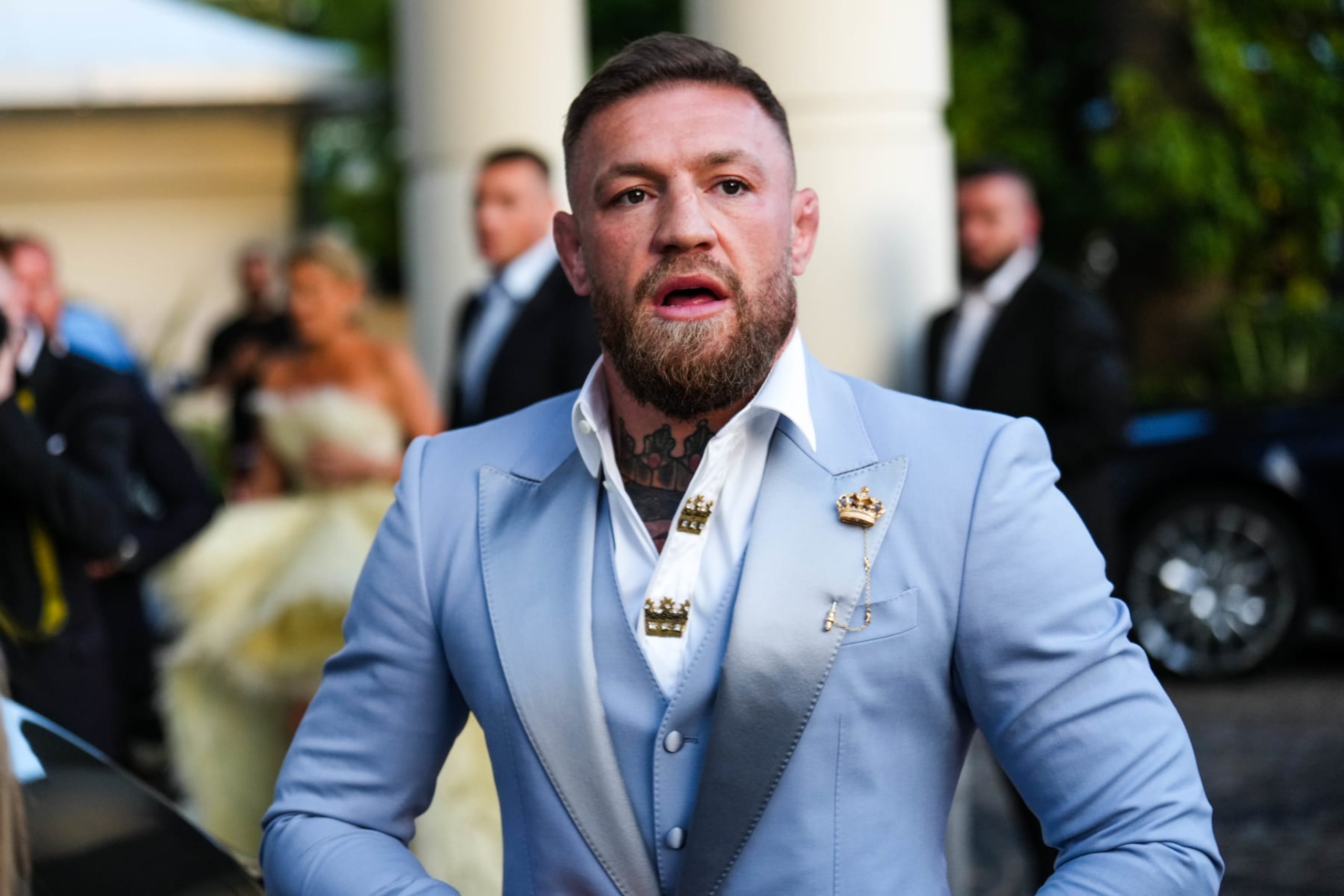 CANNES, FRANCE - MAY 21: Conor McGregor is seen during the 75th annual Cannes film festival on May 21, 2022 in Cannes, France. (Photo by Edward Berthelot/GC Images)