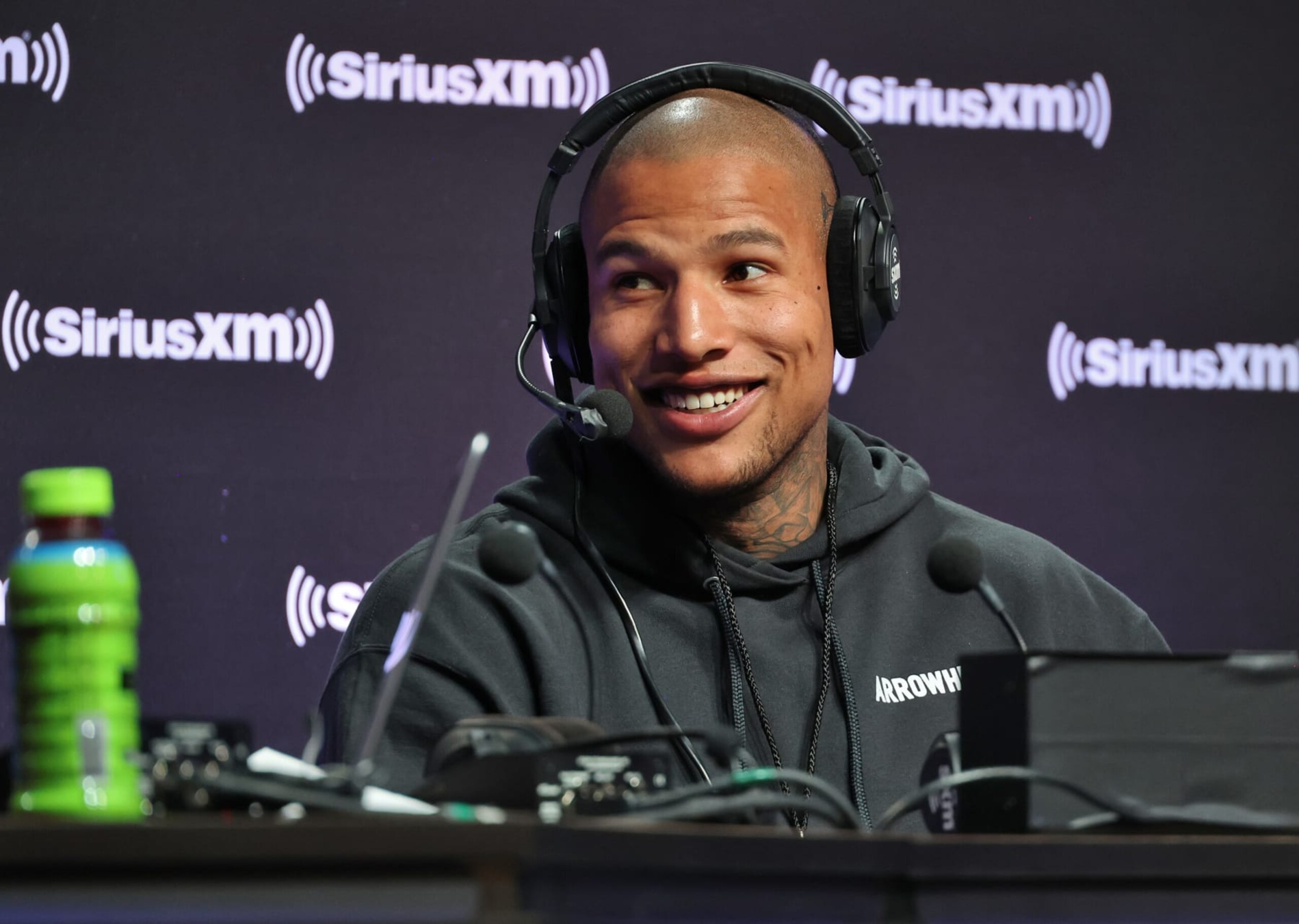 PHOENIX, ARIZONA - FEBRUARY 10: Darren Waller of the Las Vegas Raiders attends SiriusXM At Super Bowl LVII on February 10, 2023 in Phoenix, Arizona. (Photo by Cindy Ord/Getty Images for SiriusXM)