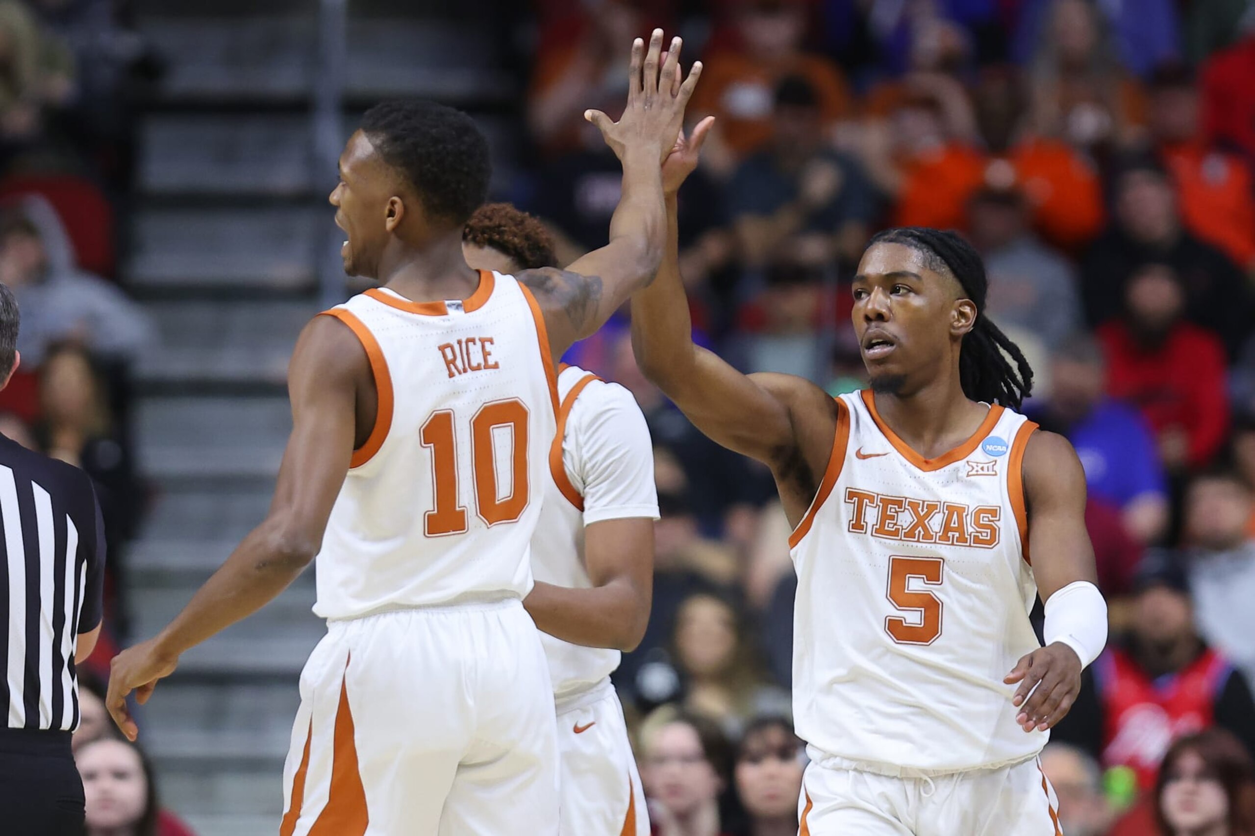 Sir'Jabari Rice and Marcus Carr of Texas