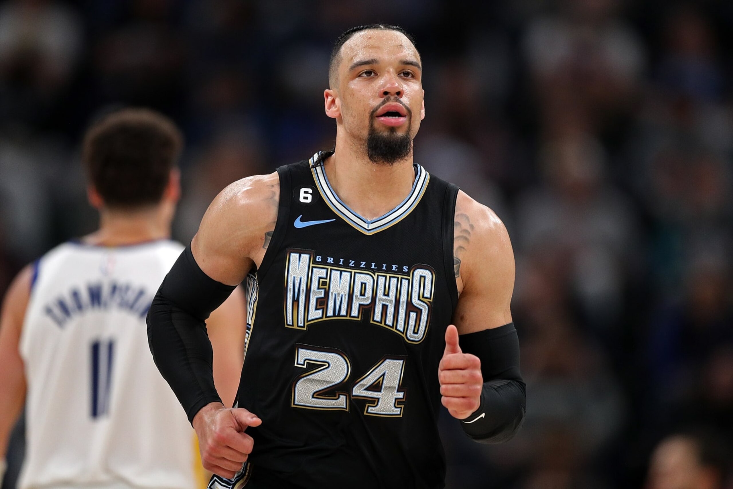 MEMPHIS, TENNESSEE - MARCH 09: Dillon Brooks #24 of the Memphis Grizzlies during the game against the Golden State Warriors at FedExForum on March 09, 2023 in Memphis, Tennessee. NOTE TO USER: User expressly acknowledges and agrees that, by downloading and or using this photograph, User is consenting to the terms and conditions of the Getty Images License Agreement. (Photo by Justin Ford/Getty Images)