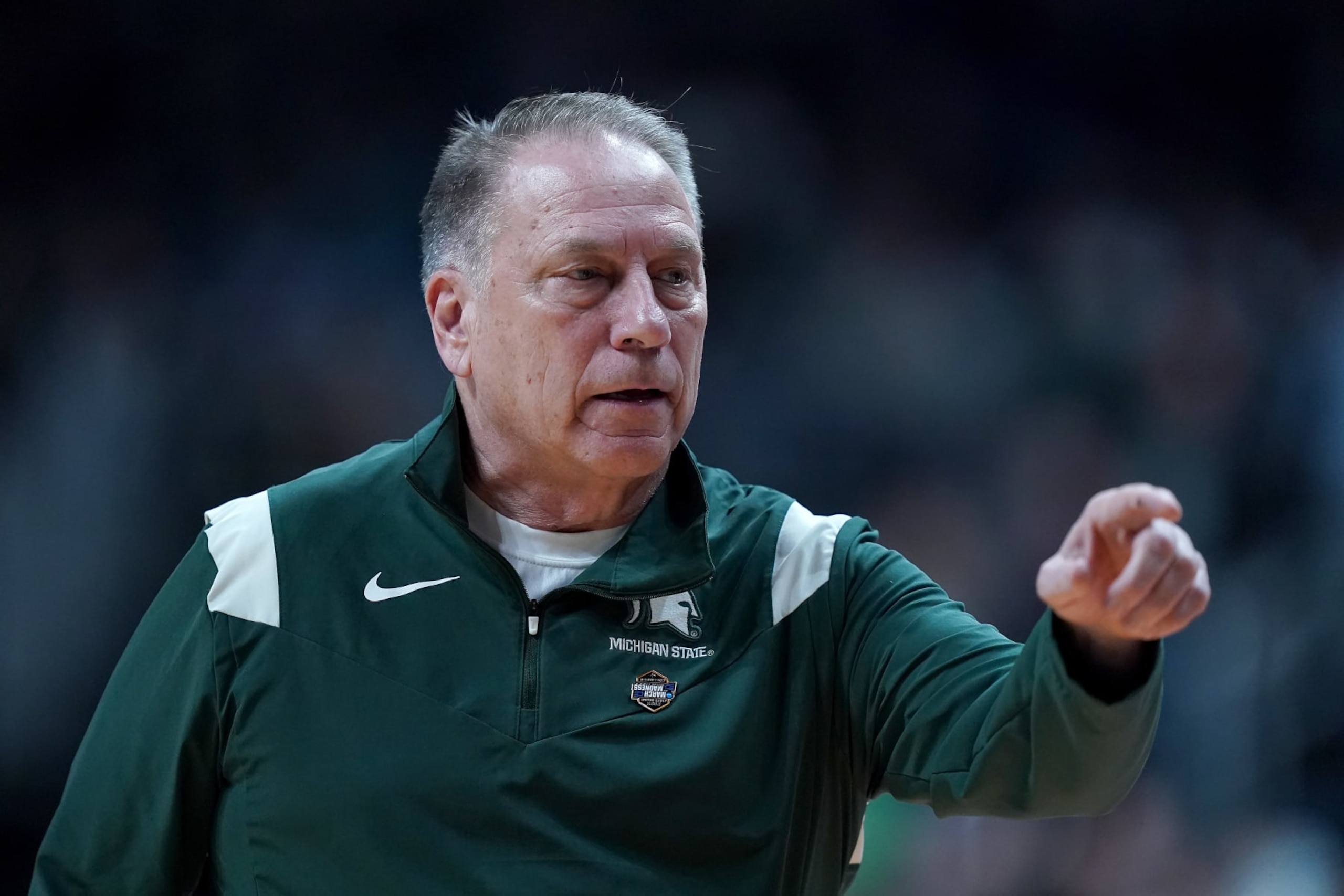 Michigan State head coach Tom Izzo