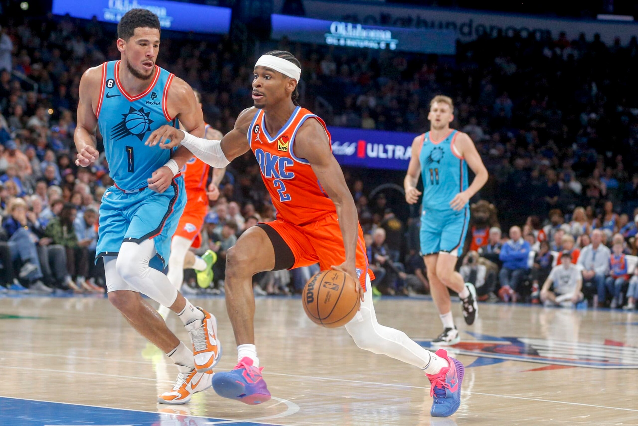 Shai Gilgeous-Alexander and Devin Booker