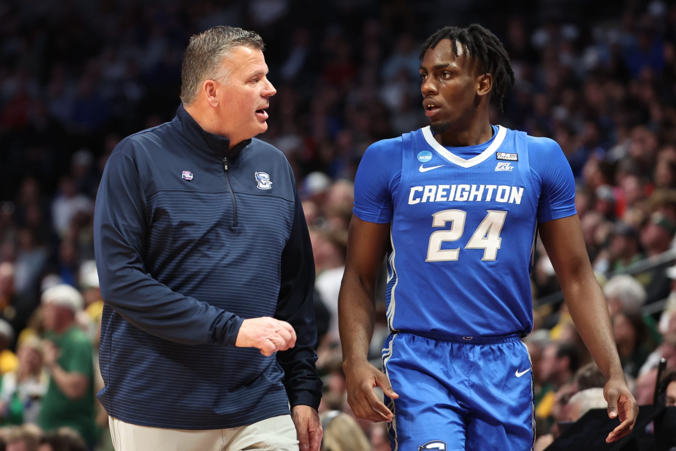 Creighton's Greg McDermott and Arthur Kaluma