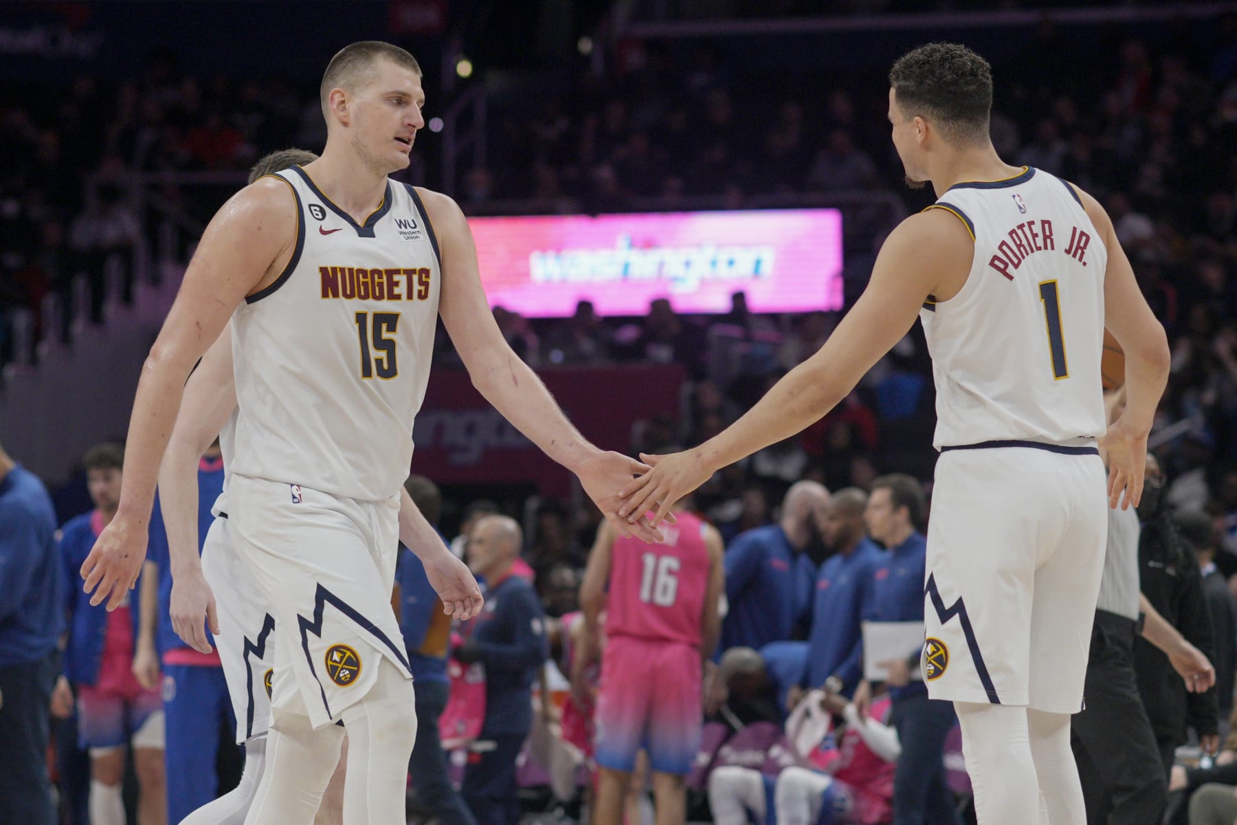 Nikola JokiÄ and Michael Porter Jr.