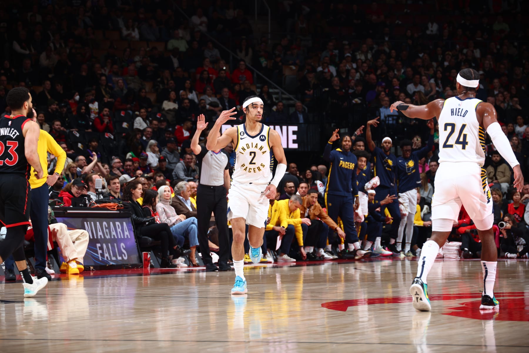 Andrew Nembhard and Buddy Hield