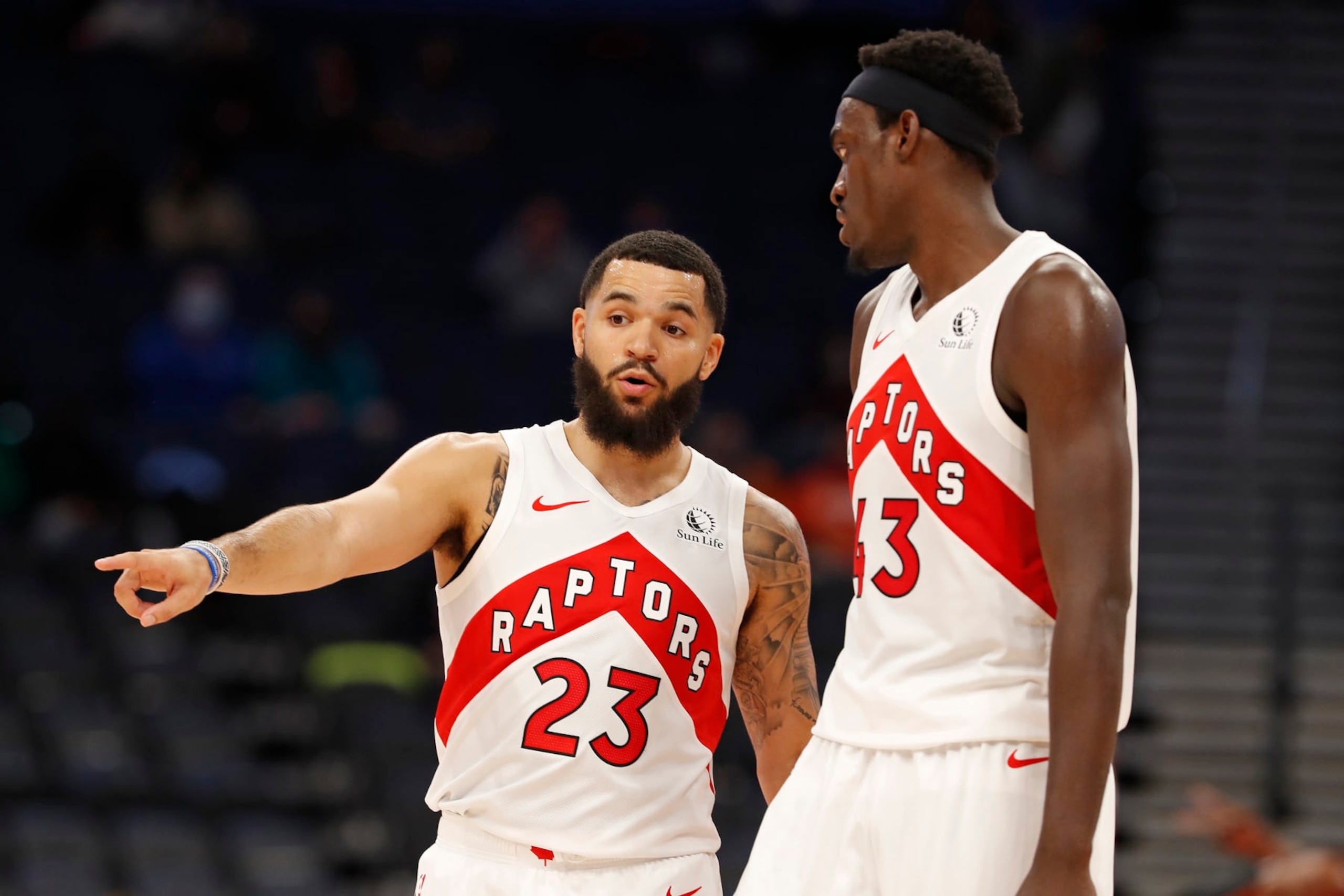 Fred VanVleet and Pascal Siakam