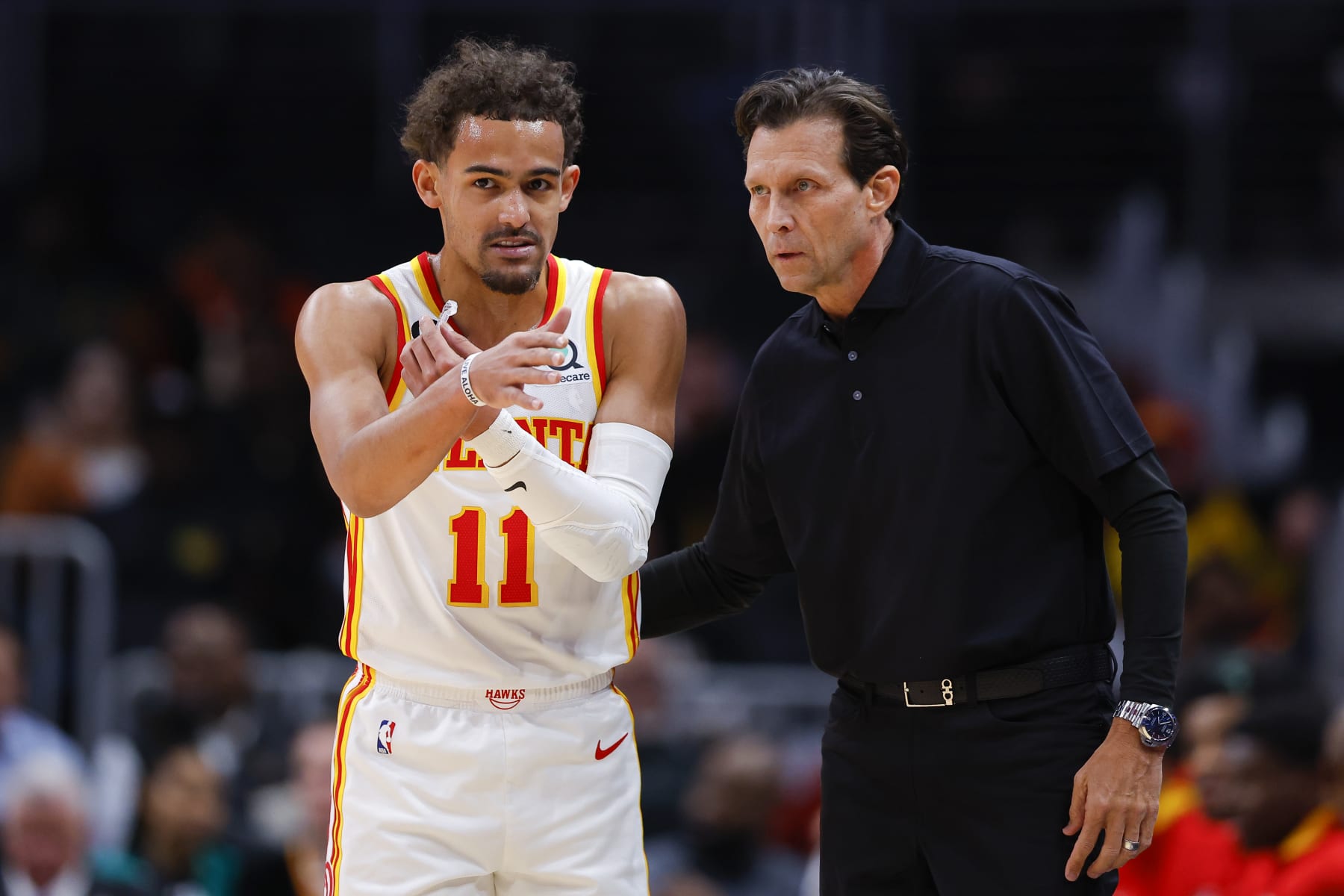 Trae Young and Quin Snyder