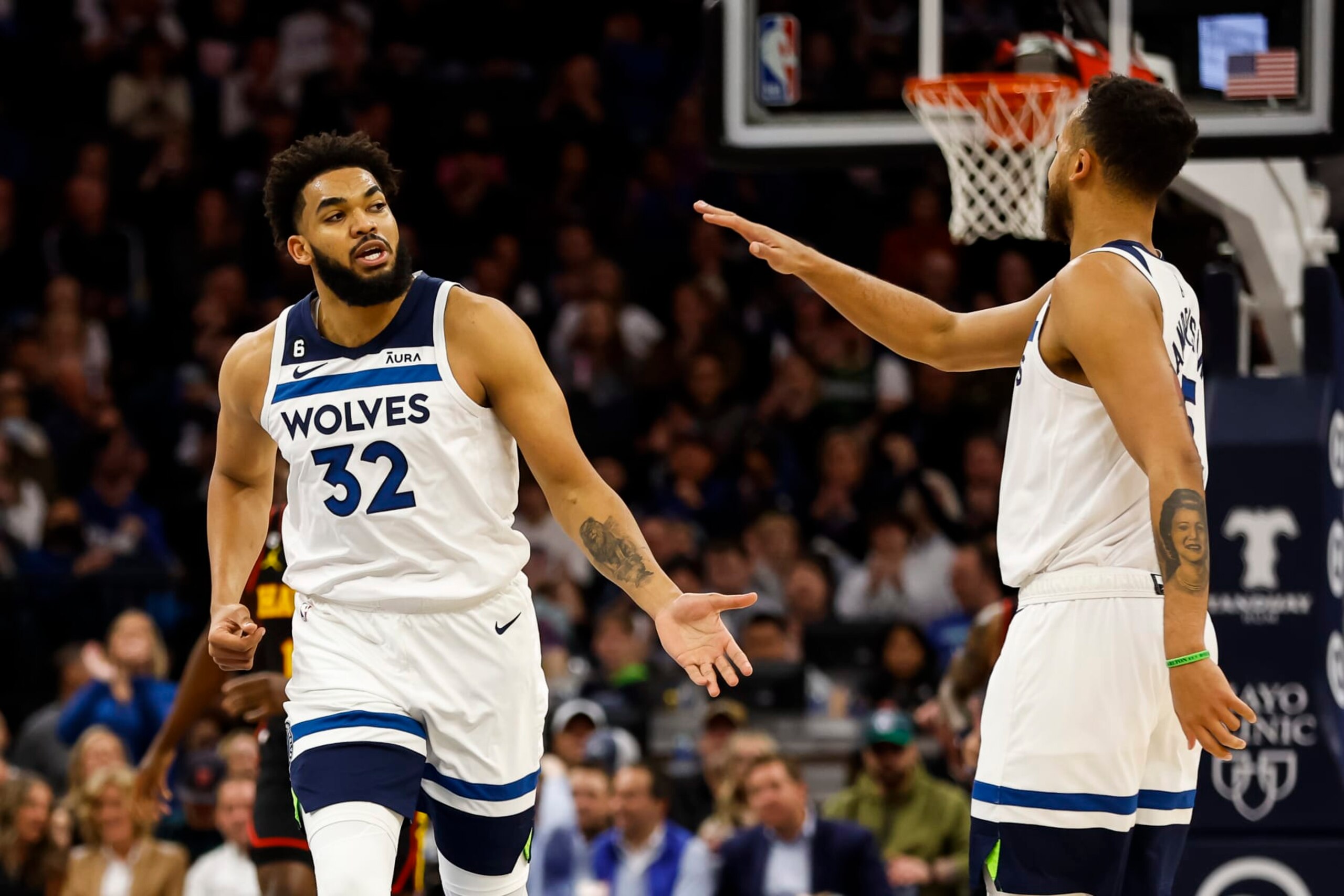 Karl-Anthony Towns and Kyle Anderson