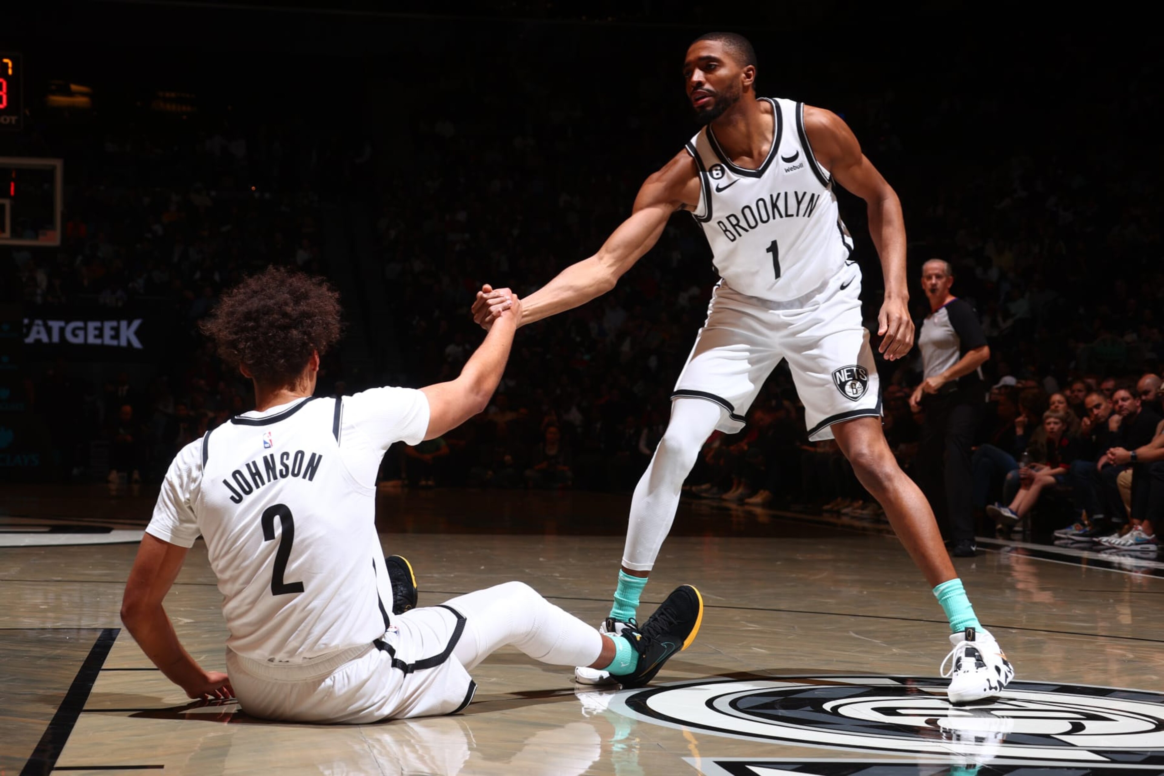 Cameron Johnson and Mikal Bridges