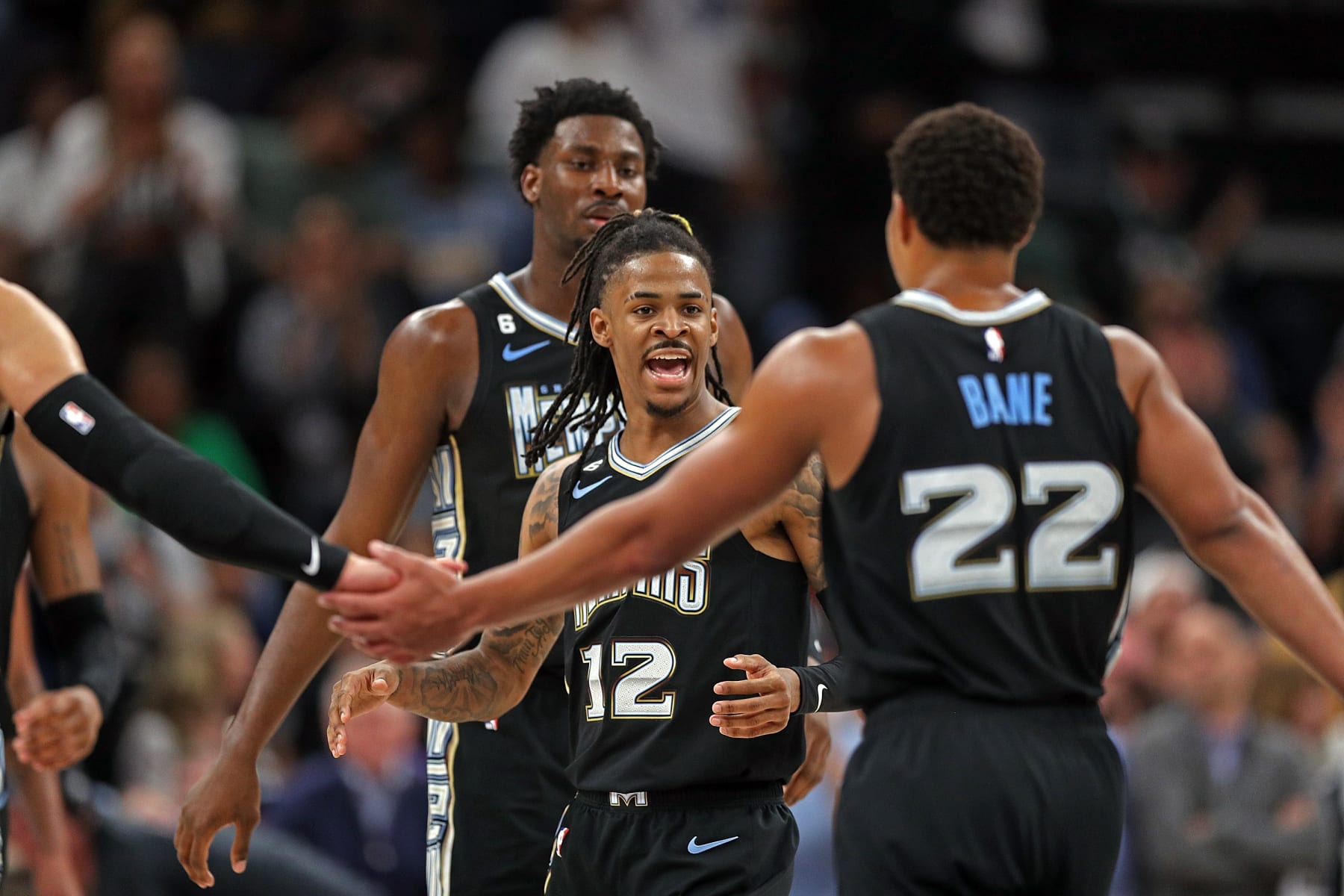 Desmond Bane, Jaren Jackson Jr. and Ja Morant