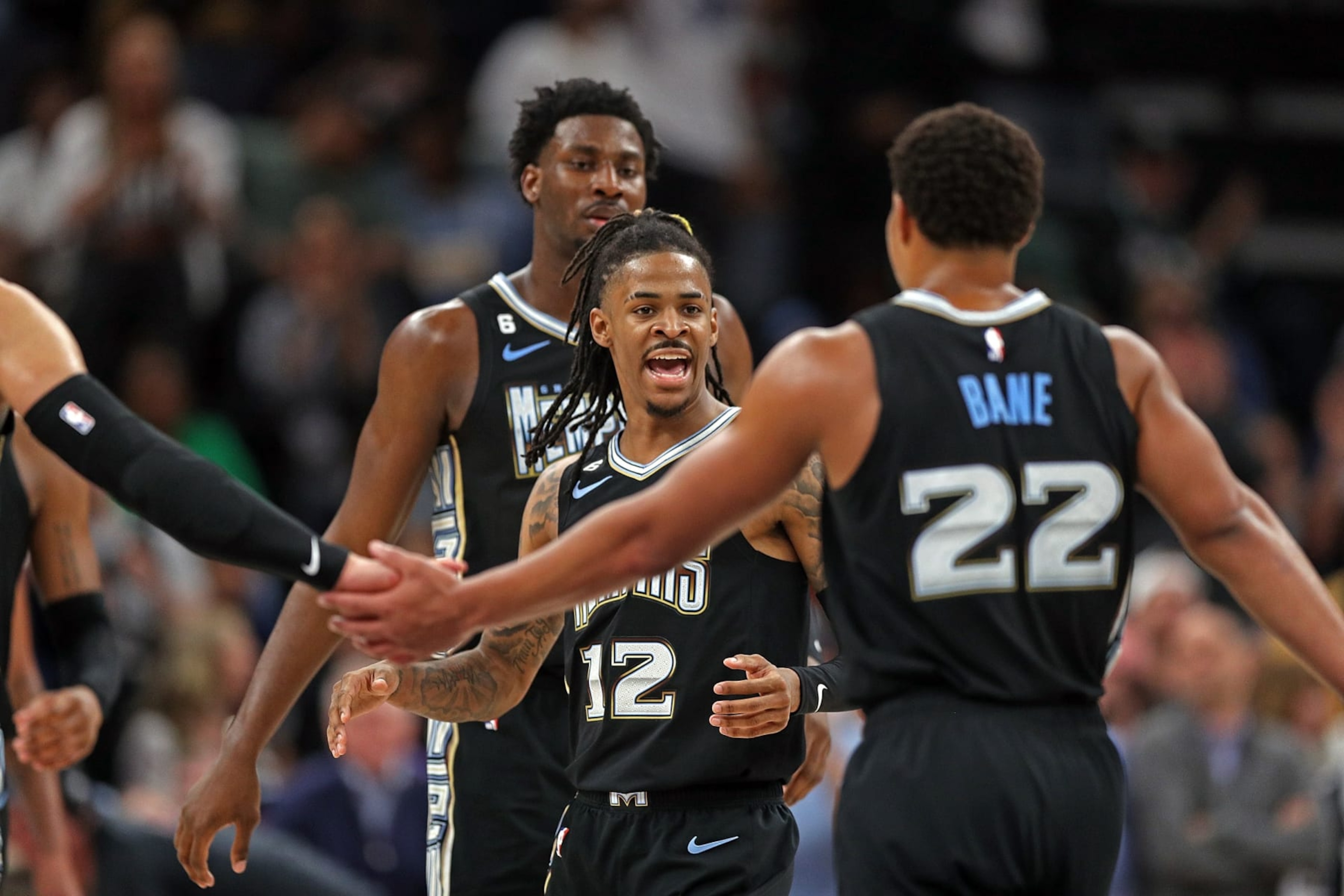 Desmond Bane, Jaren Jackson Jr. and Ja Morant